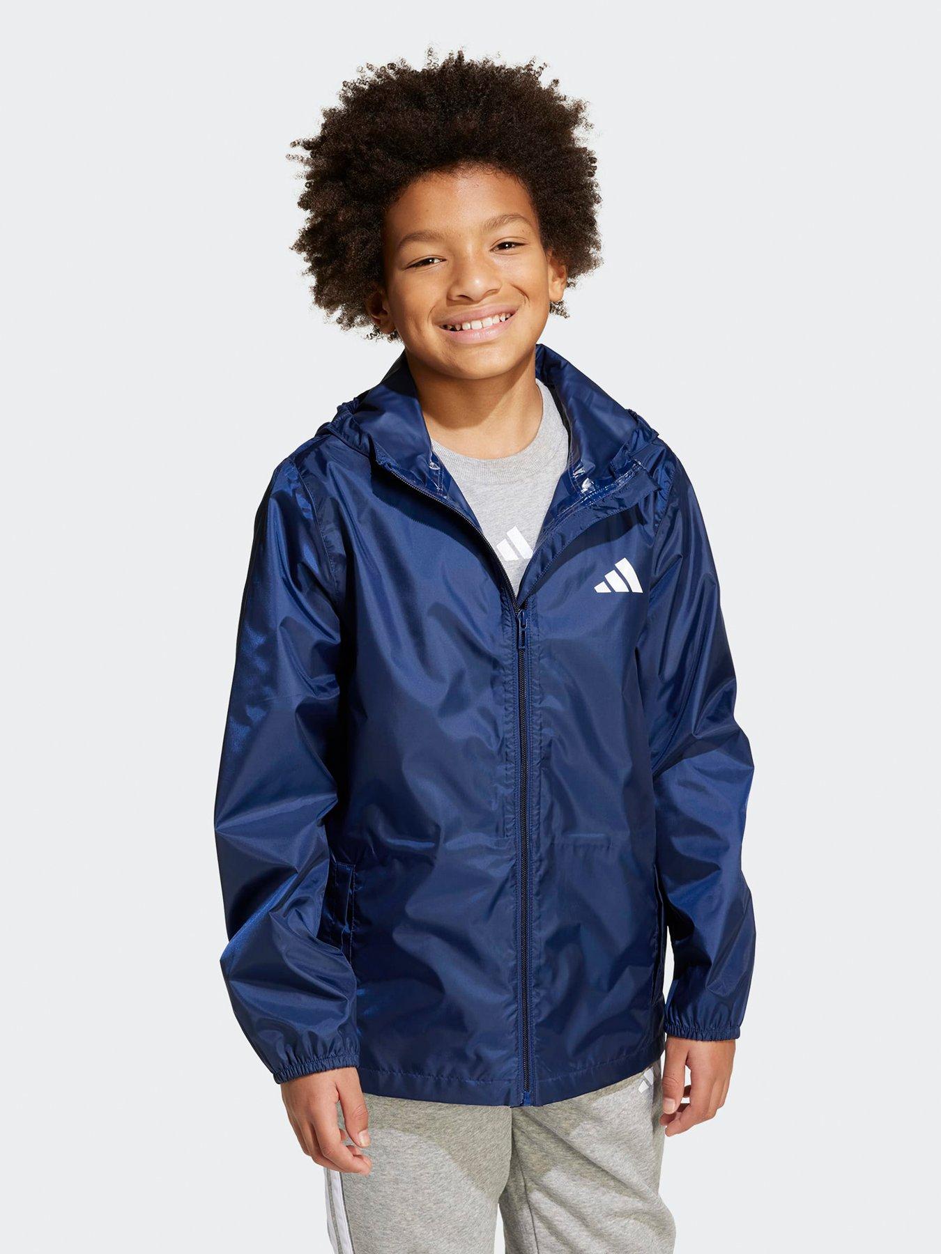 adidas-sportswear-junior-unisex-rain-jacket-blue