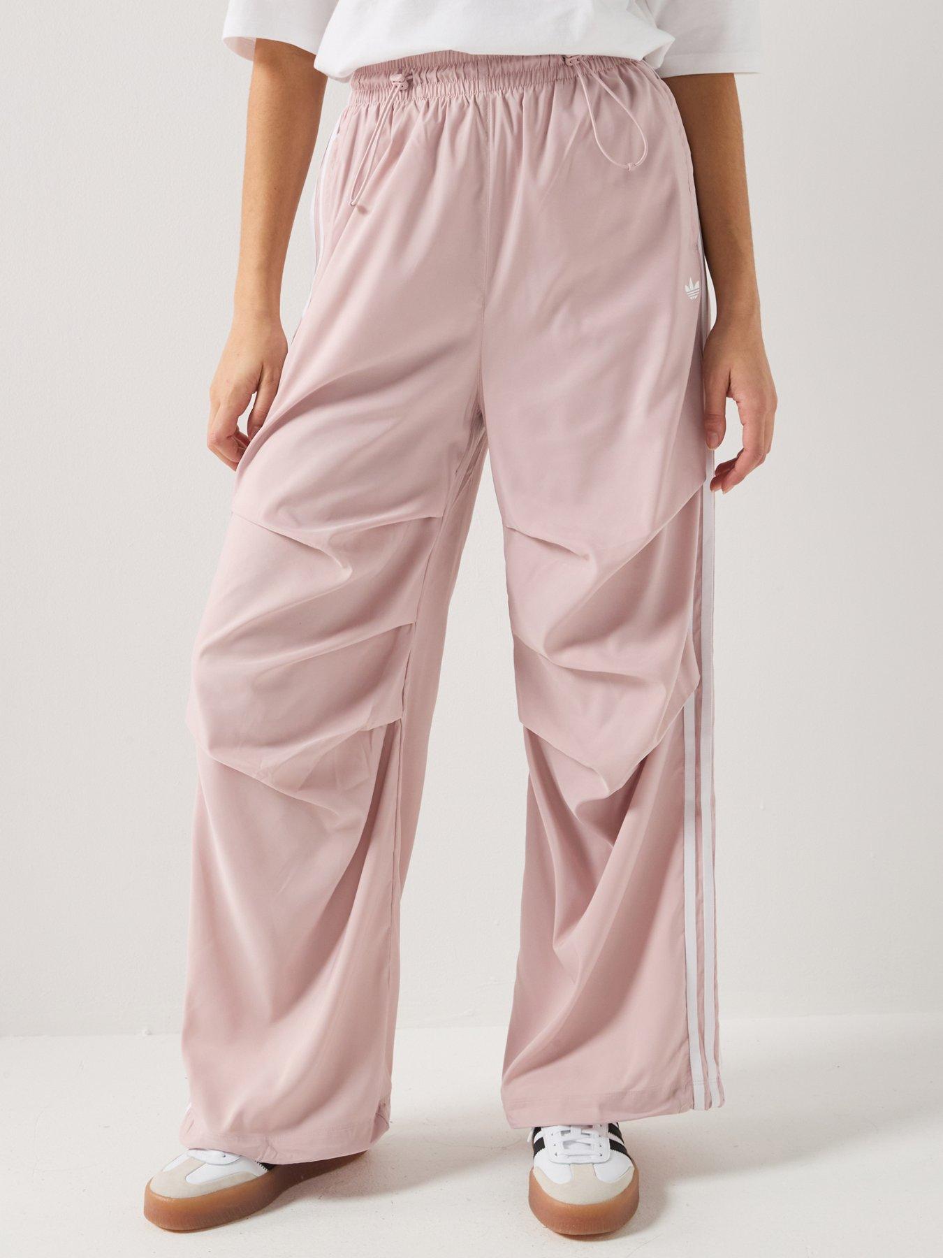 adidas Originals Womens Teamgeist Ruffle Track Pant - Pink