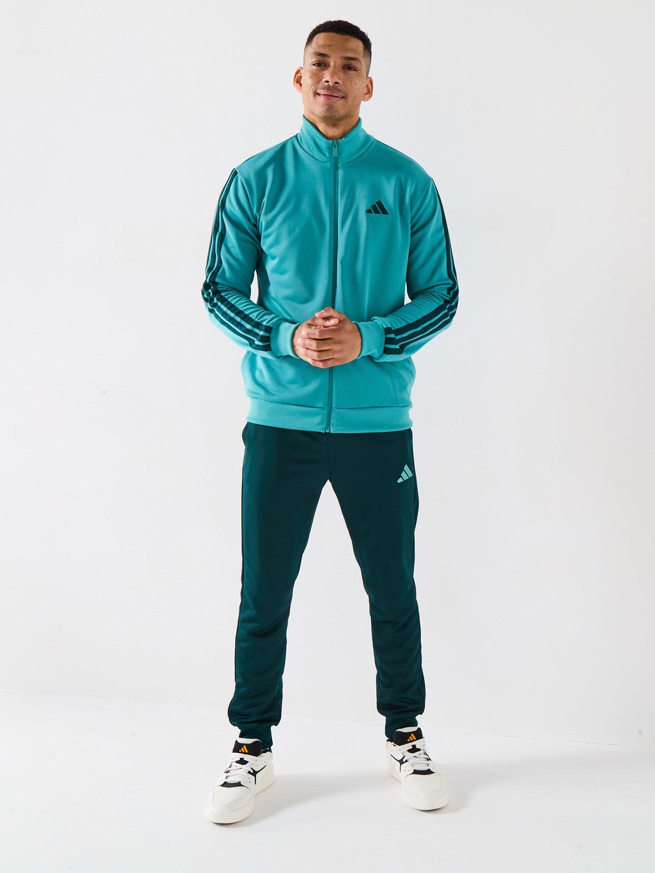 adidas Sportswear Men's Sportswear 3-stripes French Terry Tracksuit - Turquoise