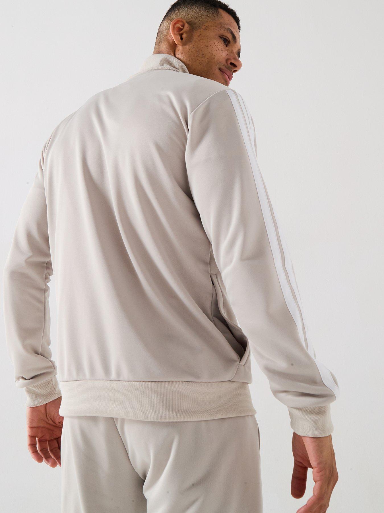 Image 5 of 6 of adidas Sportswear Men's Sportswear 3-stripes French Terry Tracksuit - Grey