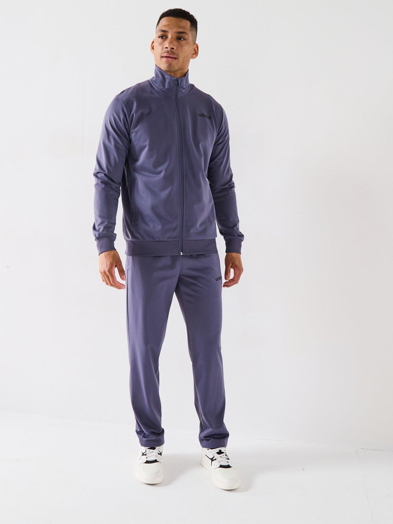 Image 1 of 6 of adidas Sportswear Men's Linear Tracksuit - Purple