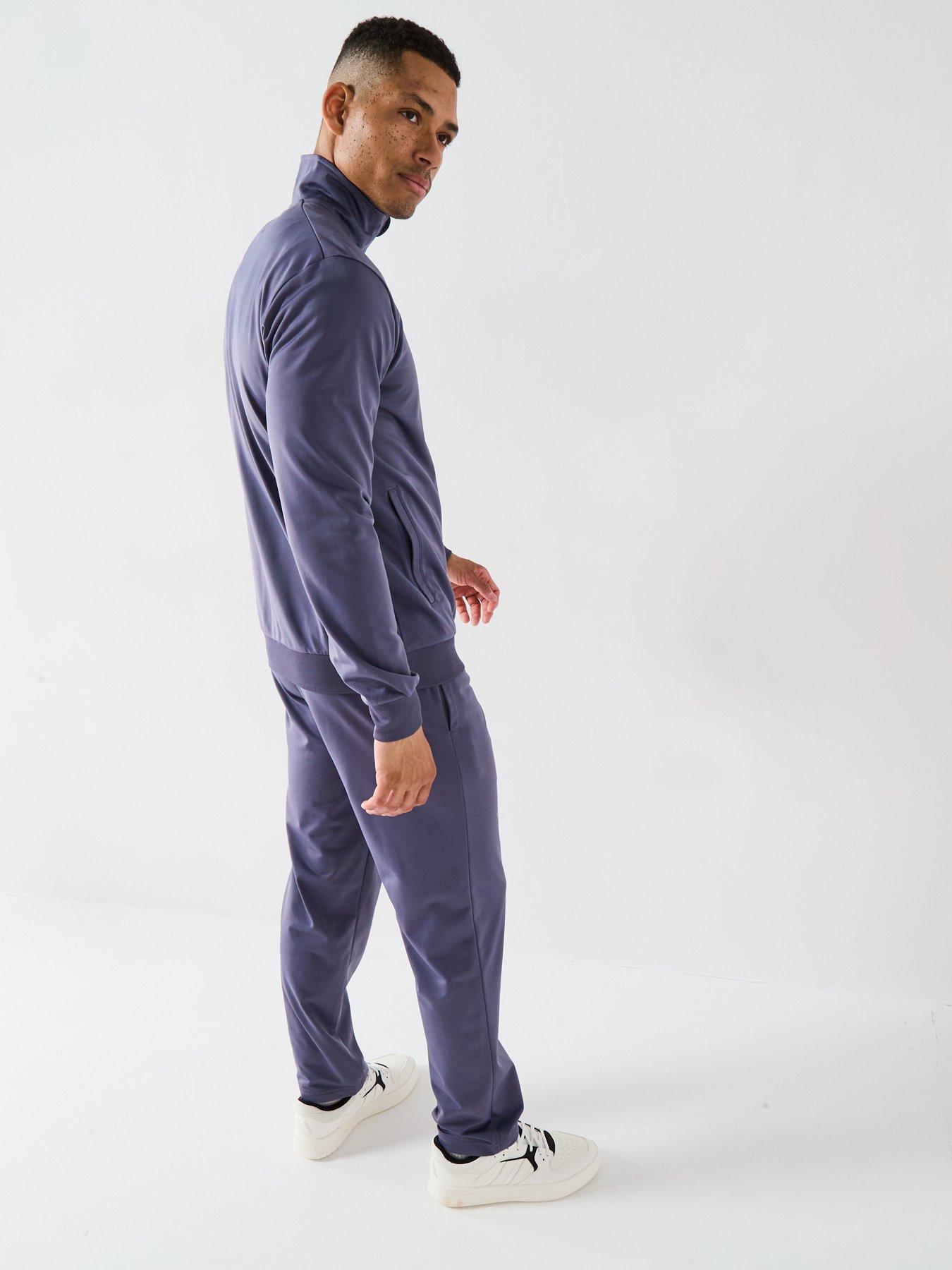 Image 2 of 6 of adidas Sportswear Men's Linear Tracksuit - Purple
