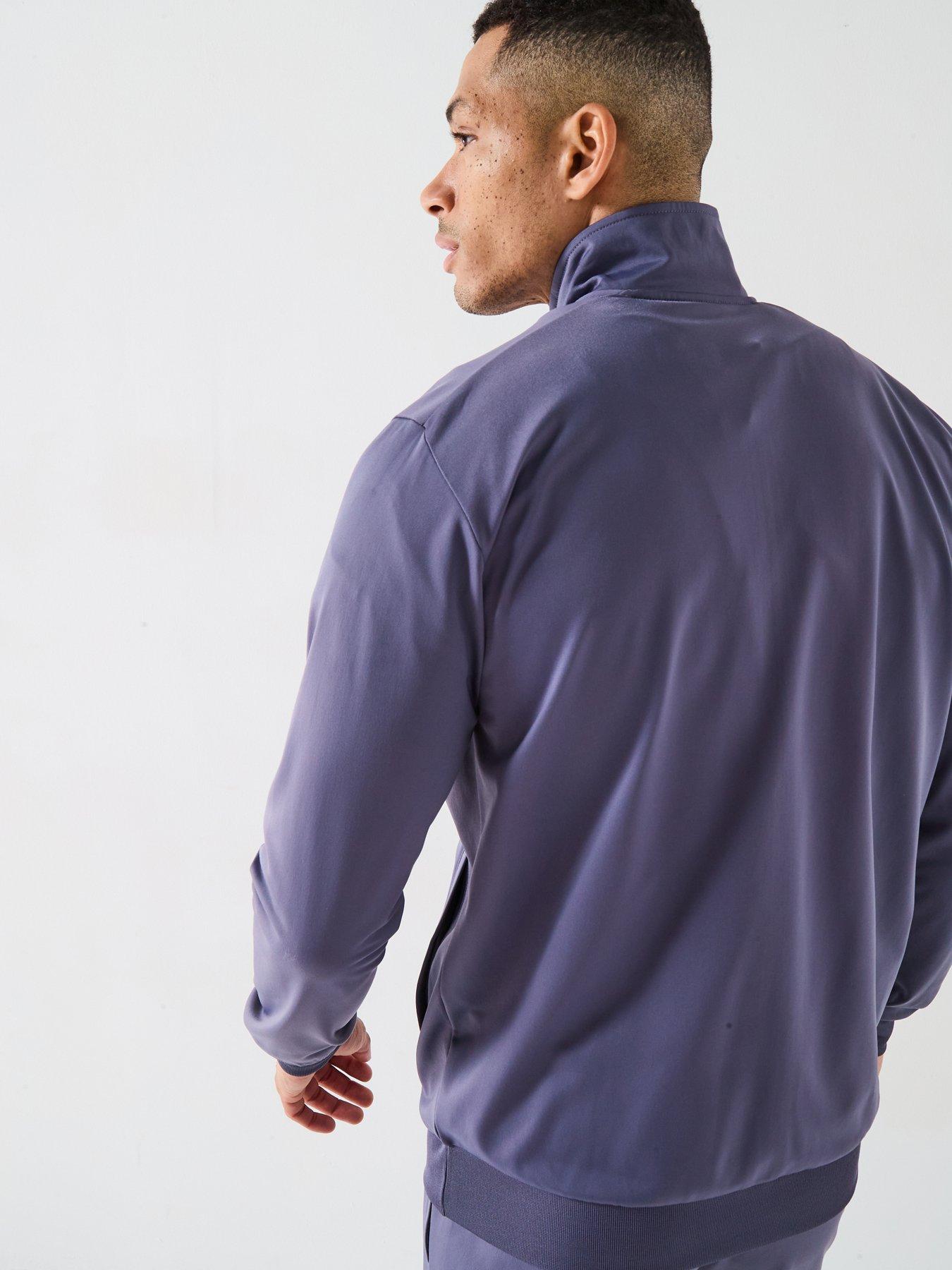 Image 4 of 6 of adidas Sportswear Men's Linear Tracksuit - Purple