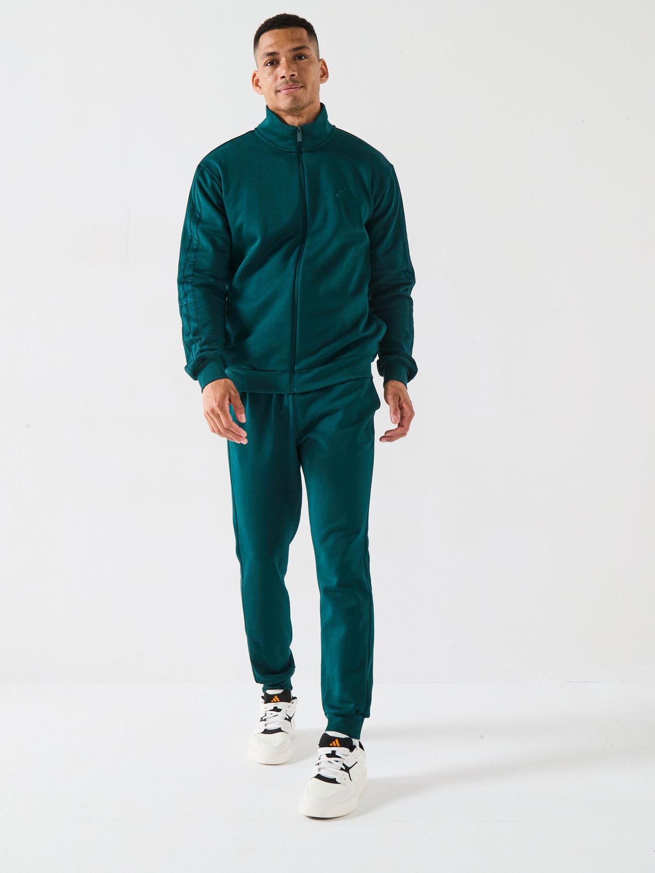 adidas Sportswear Men's 3 Stripes Tracksuit - Green