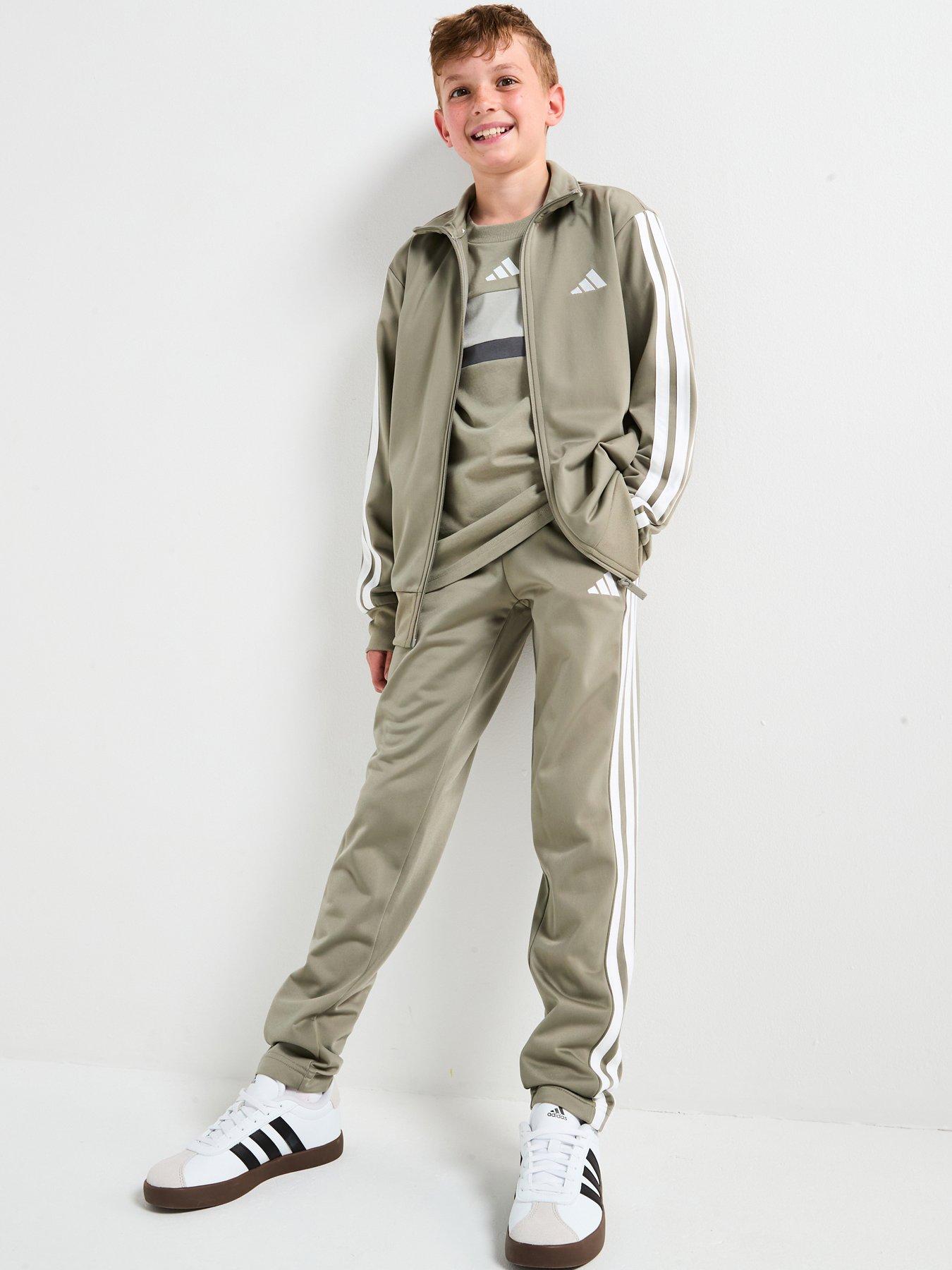 adidas-sportswear-junior-unisex-essentials-climacool-tracksuit--green