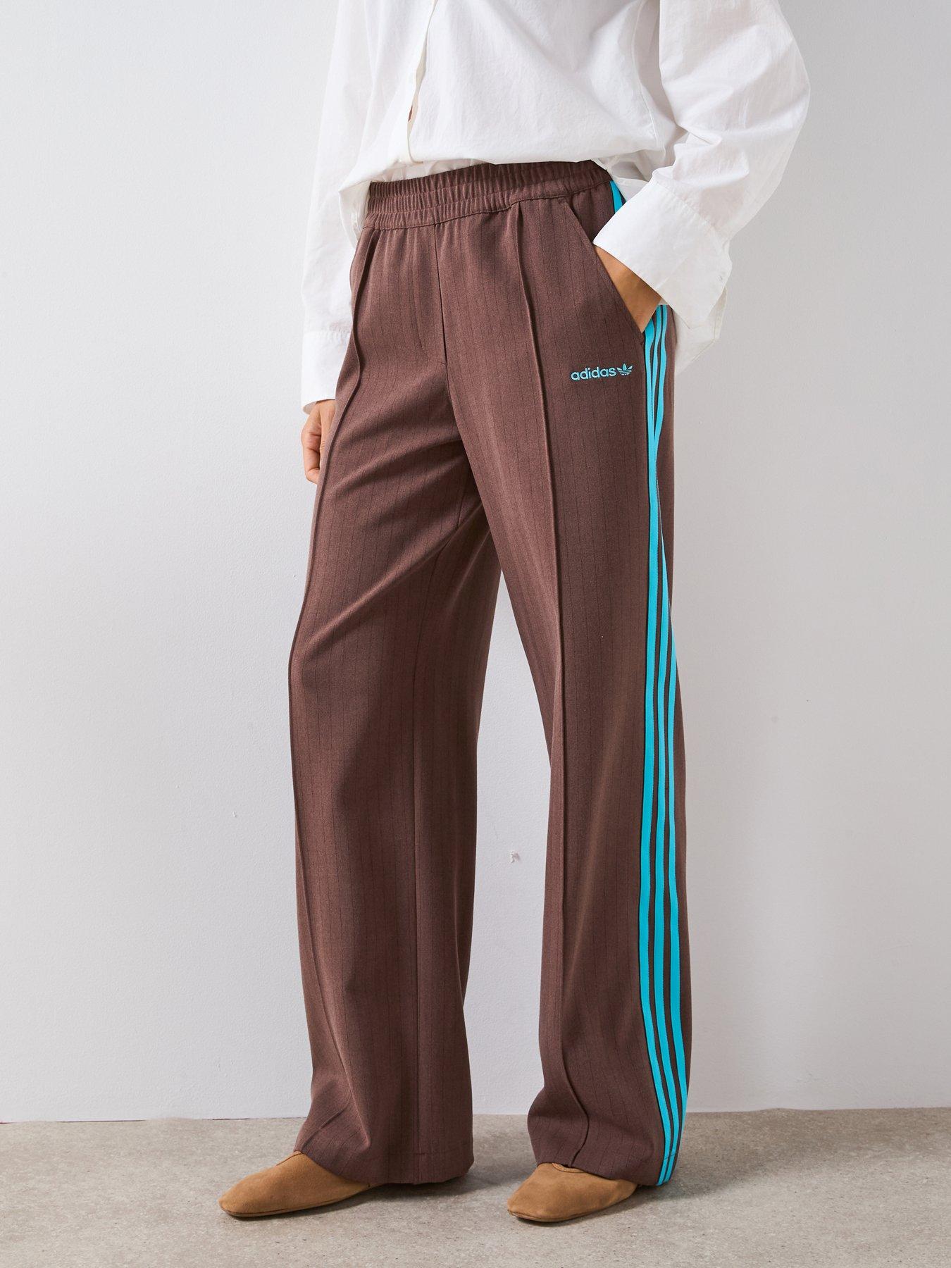 adidas-originals-womens-tailored-pants-brown