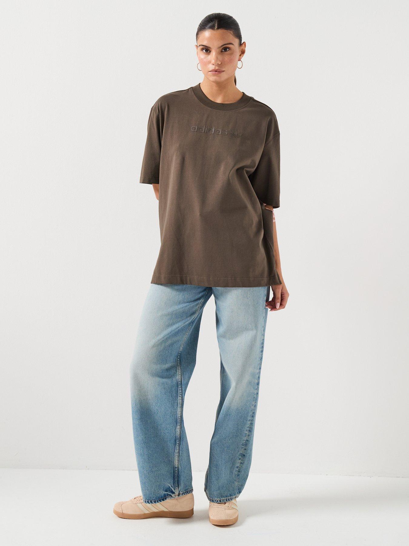 adidas-originals-womens-essentials-linear-tee-greenback