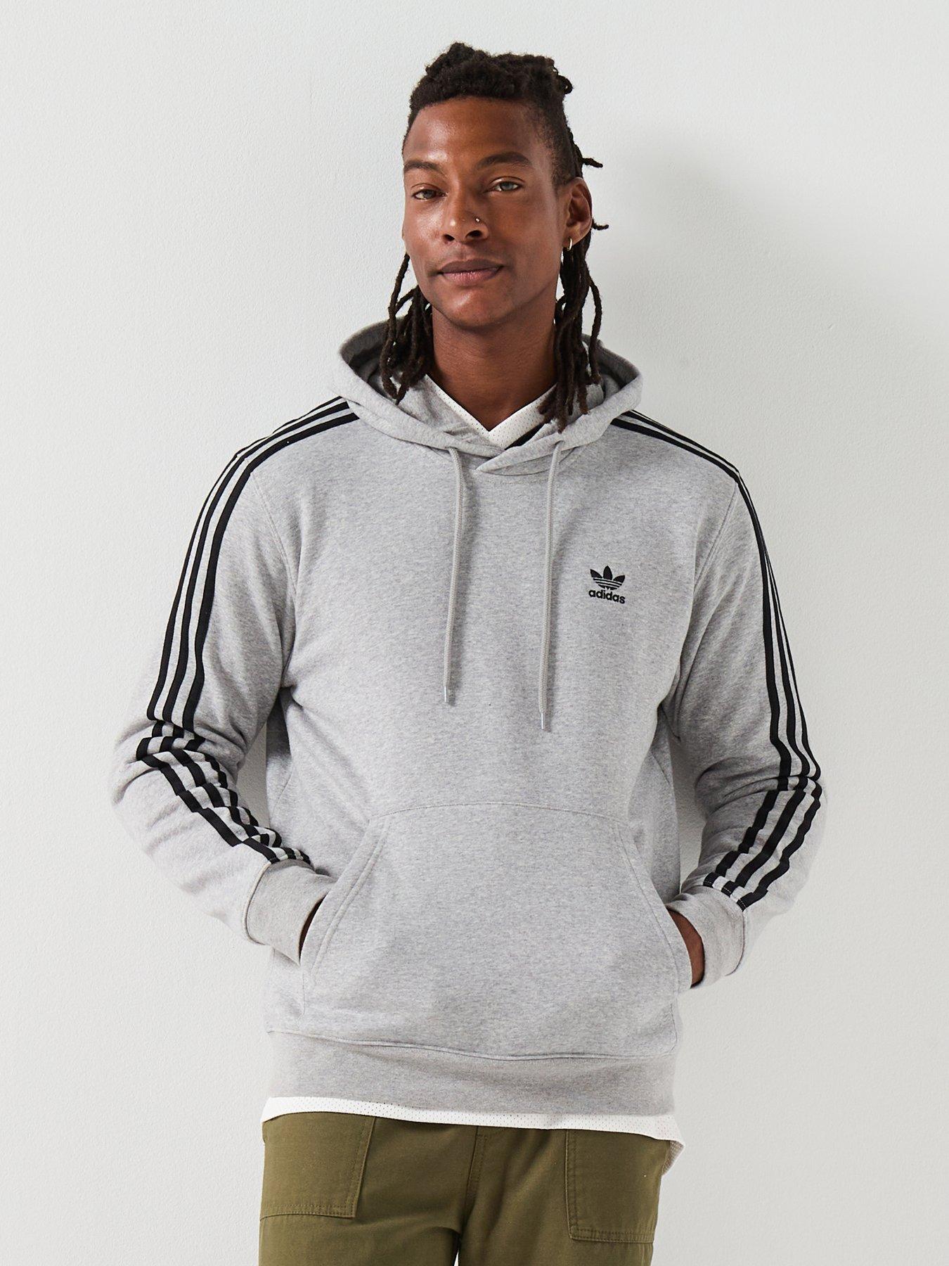 adidas Originals Men's Adicolor Classics 3-Stripes Hoodie - Grey