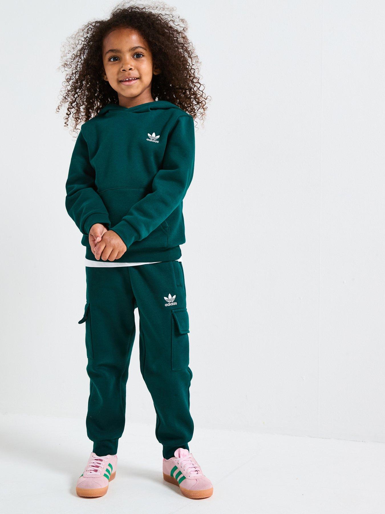adidas Originals Kids Unisex Cargo Hoodied Tracksuit - Green