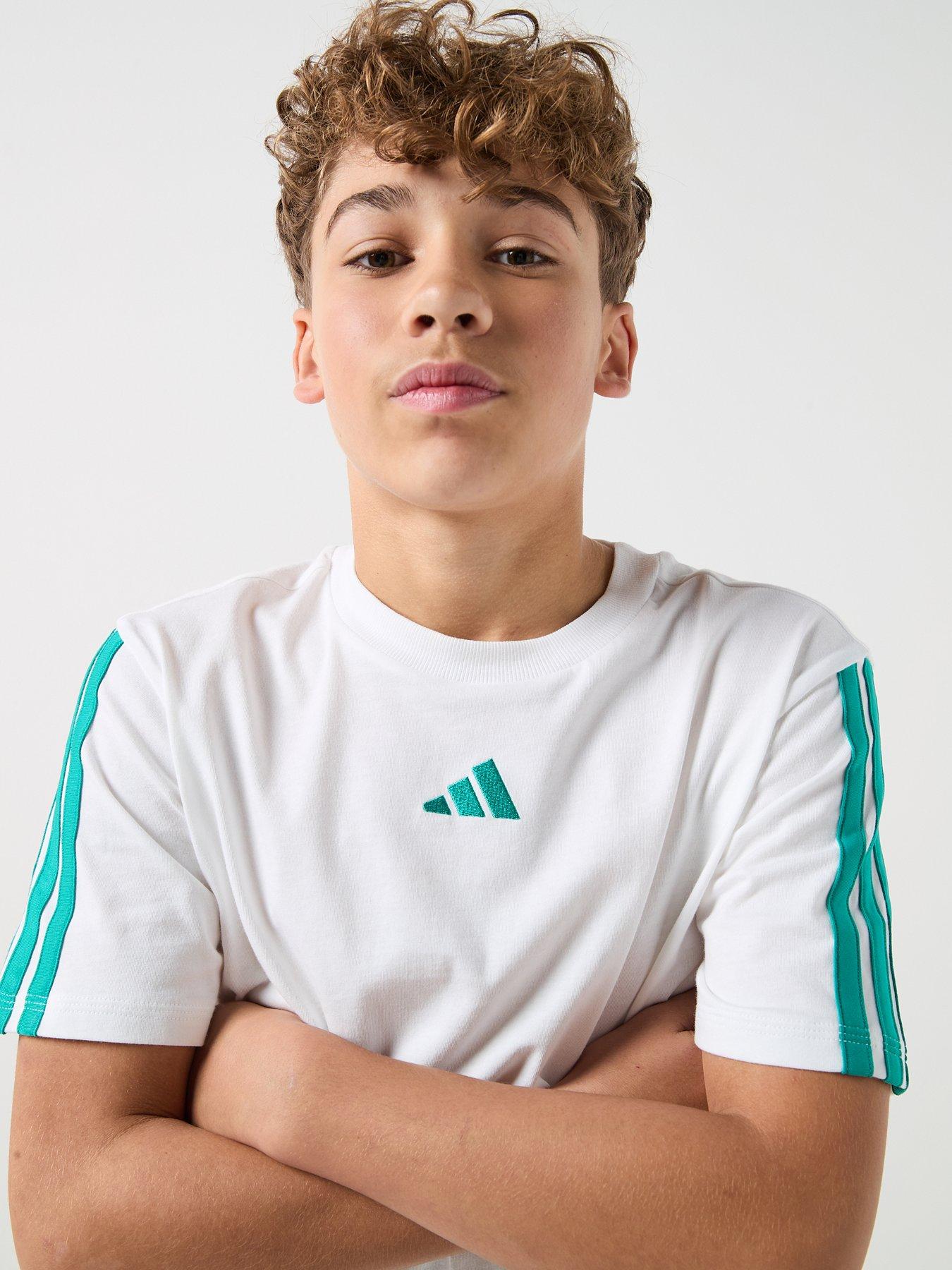 Image 4 of 6 of adidas Sportswear Junior Unisex Essentials T-shirt -white