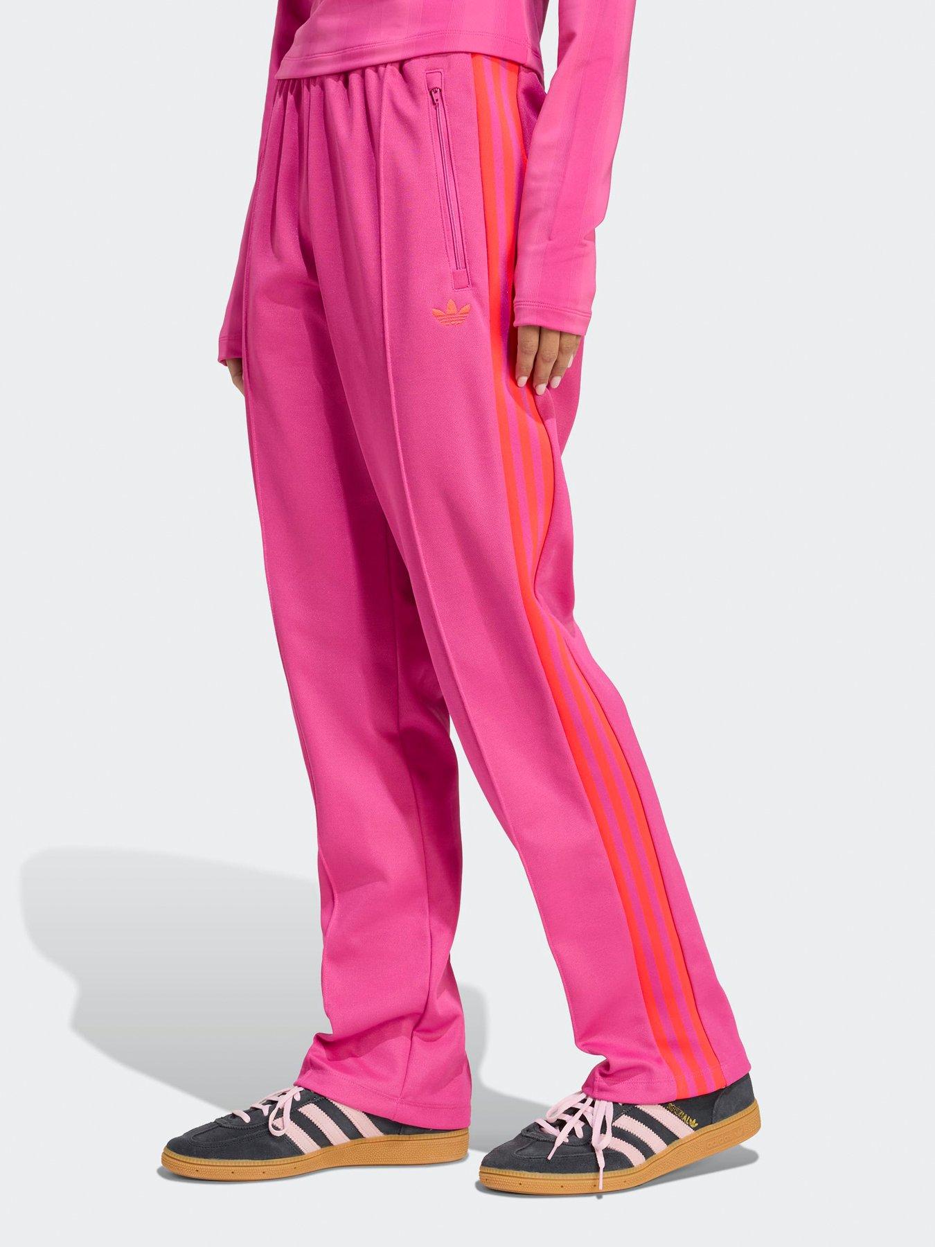 adidas Originals Women's Graphic Crest Tracksuit Pants - Pink