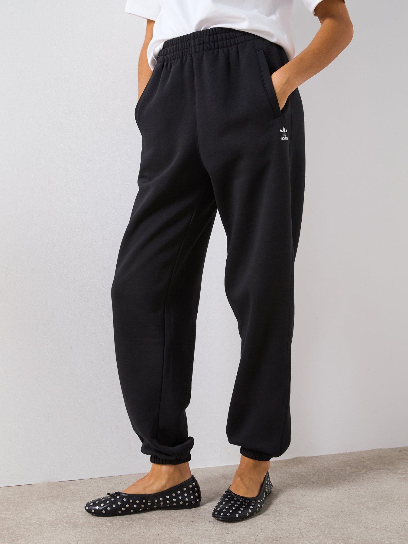 adidas Originals Women's Essentials Fleece Loose Joggers - Black