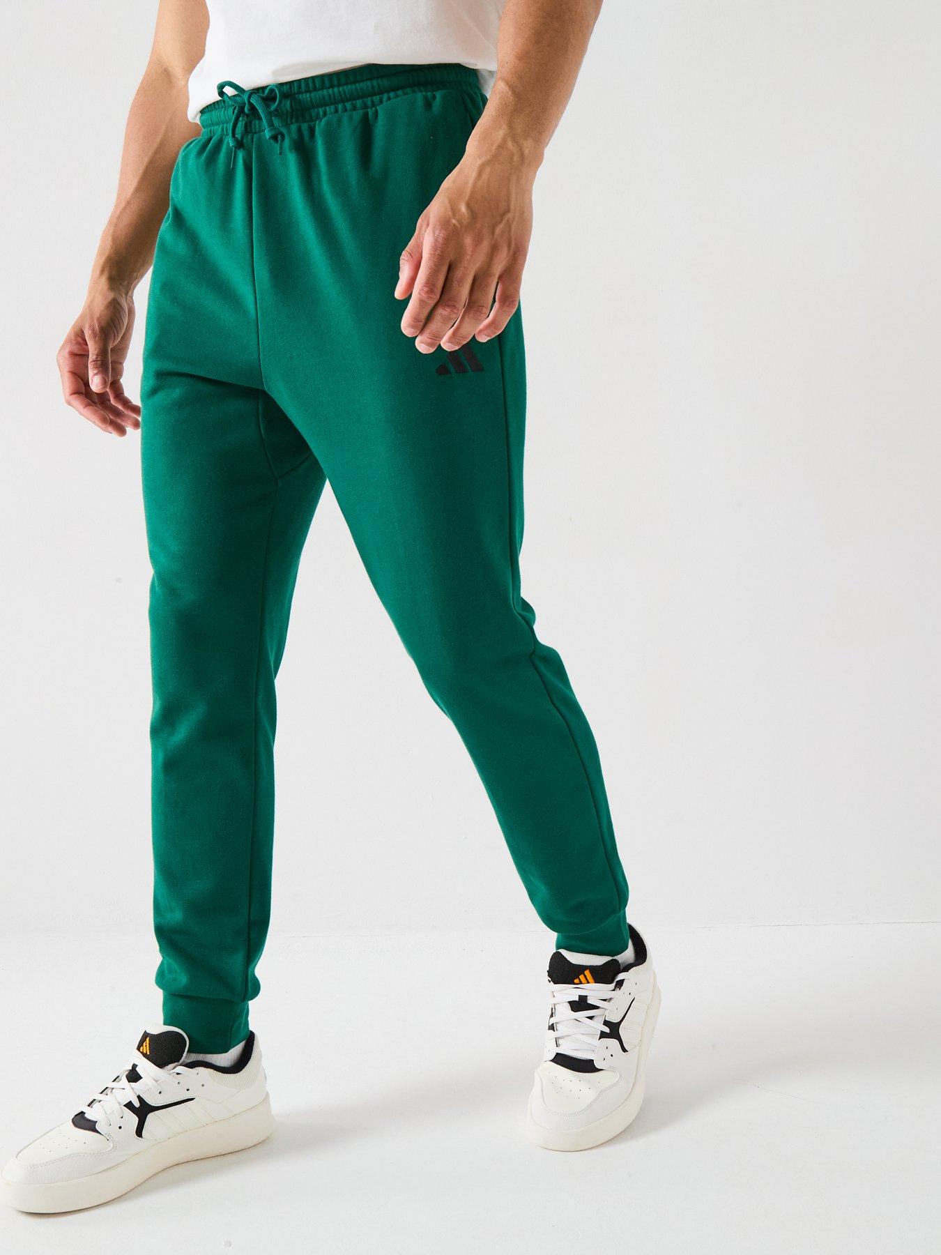 adidas Sportswear Men's Essentials Feel Cozy French Terry Pant - Green