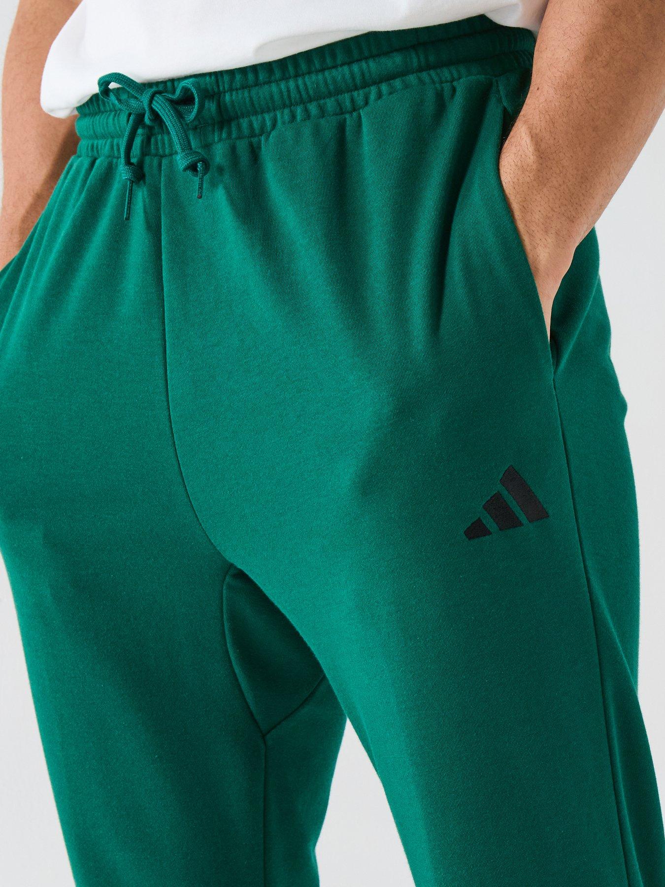 adidas-sportswear-mens-essentials-feel-cozy-french-terry-pant-greenoutfit
