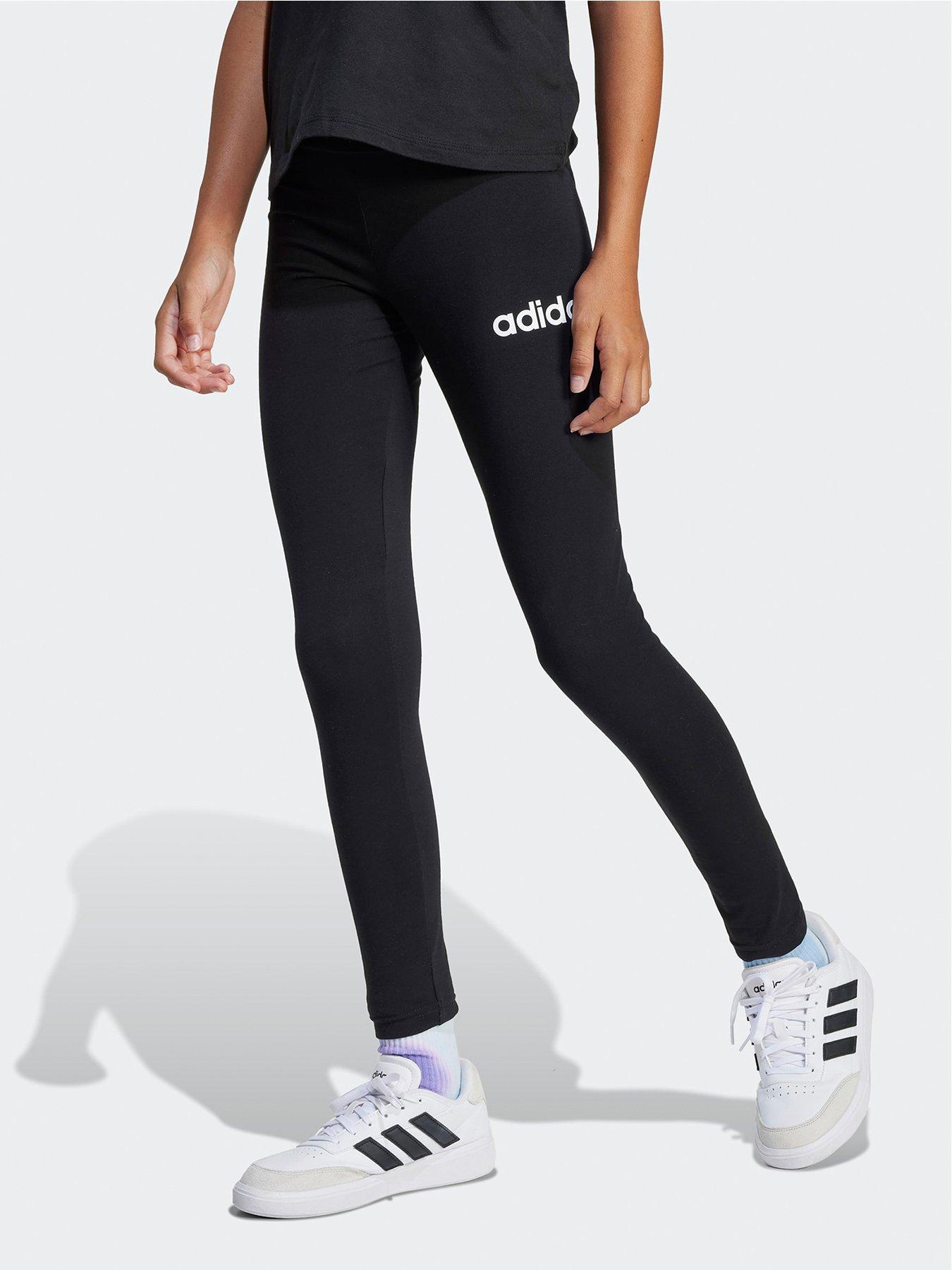 Adidas Sportswear Junior Girls Essentials Leggings -Black in Black/White