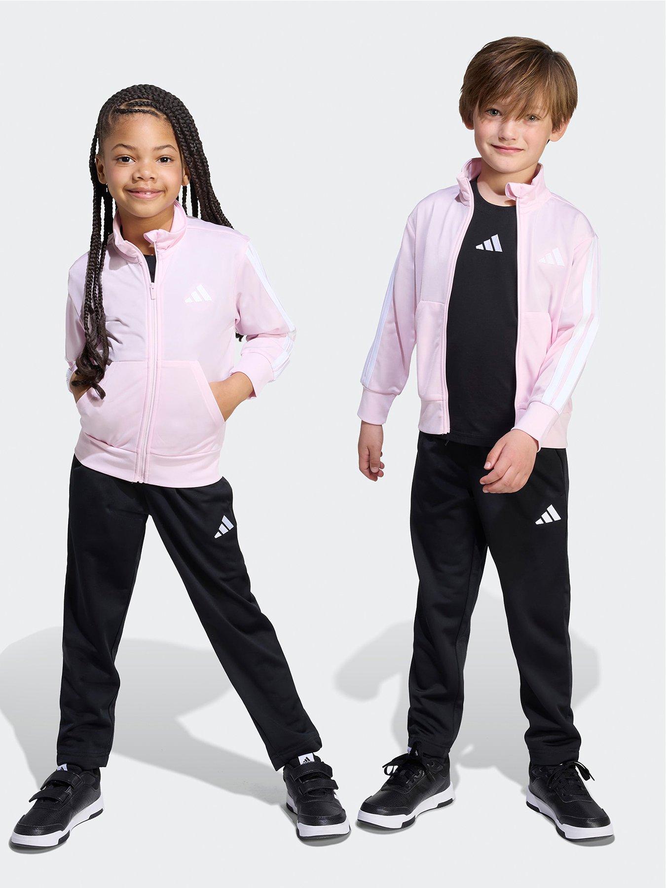 adidas Sportswear Kids Girls Essentials Climacool Tracksuit - Pink / Black