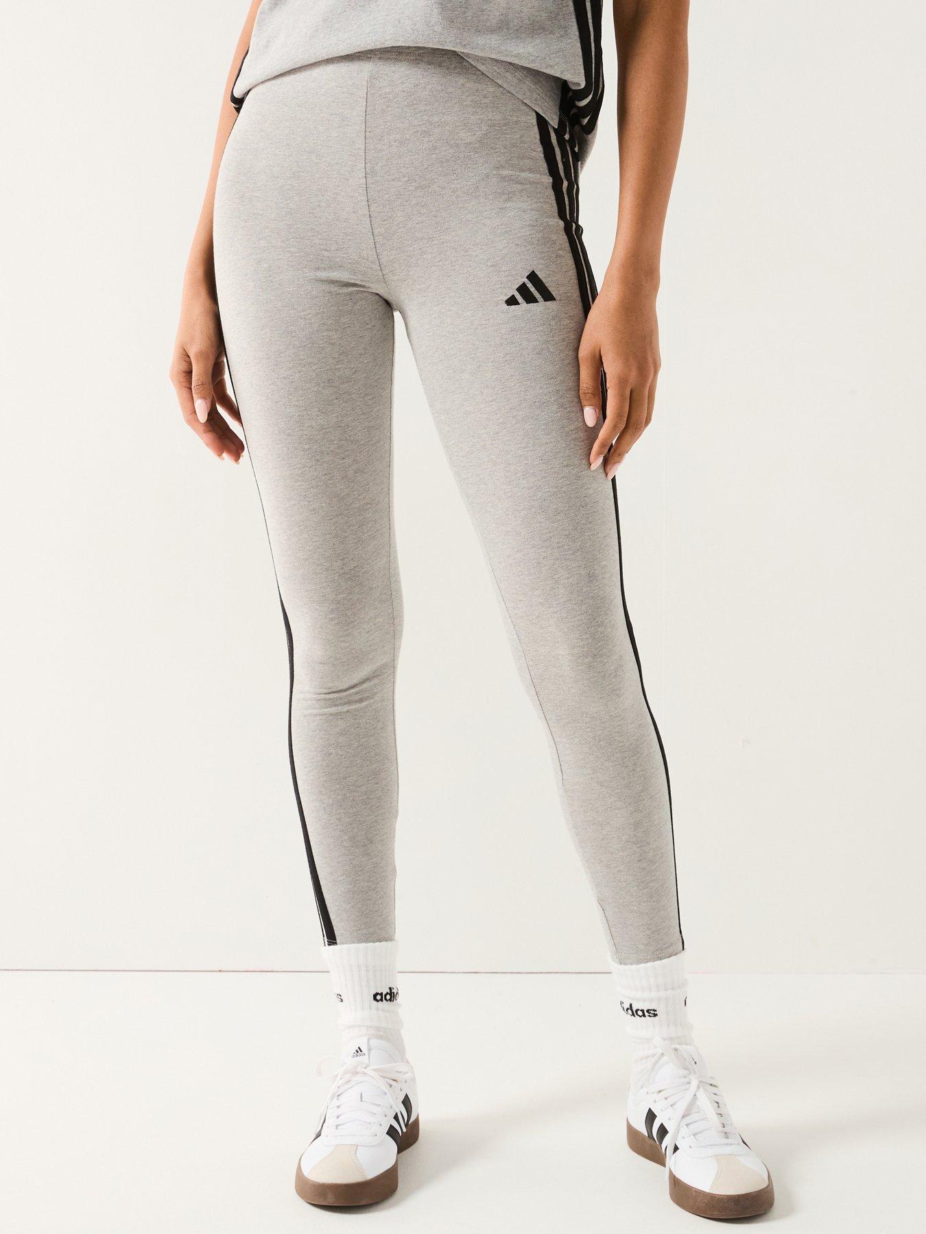 adidas Sportswear Women's Essentials 3-stripes Cotton Leggings - Grey