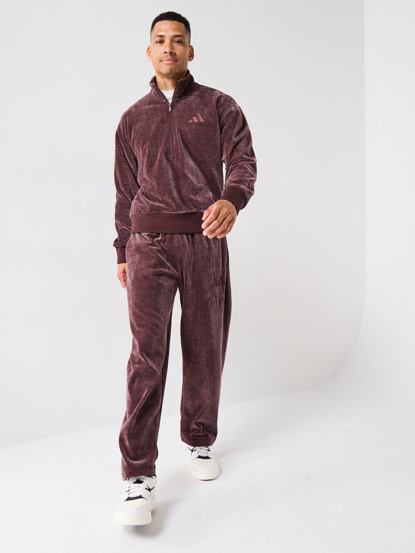 Image 5 of 6 of adidas Sportswear Men's All Szn Luxe Open Hem Pants - Brown