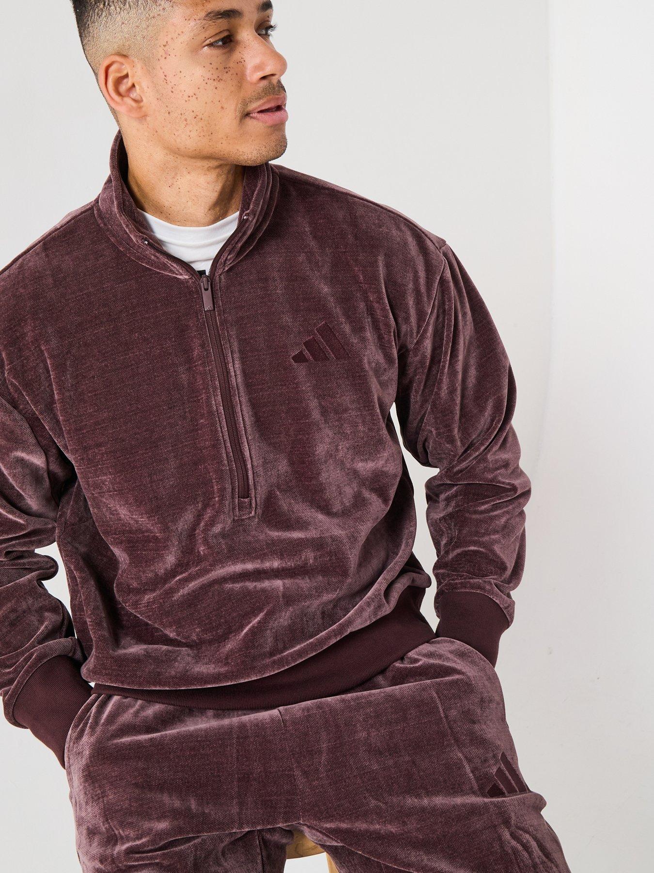 Image 6 of 6 of adidas Sportswear Men's All Szn Luxe Open Hem Pants - Brown