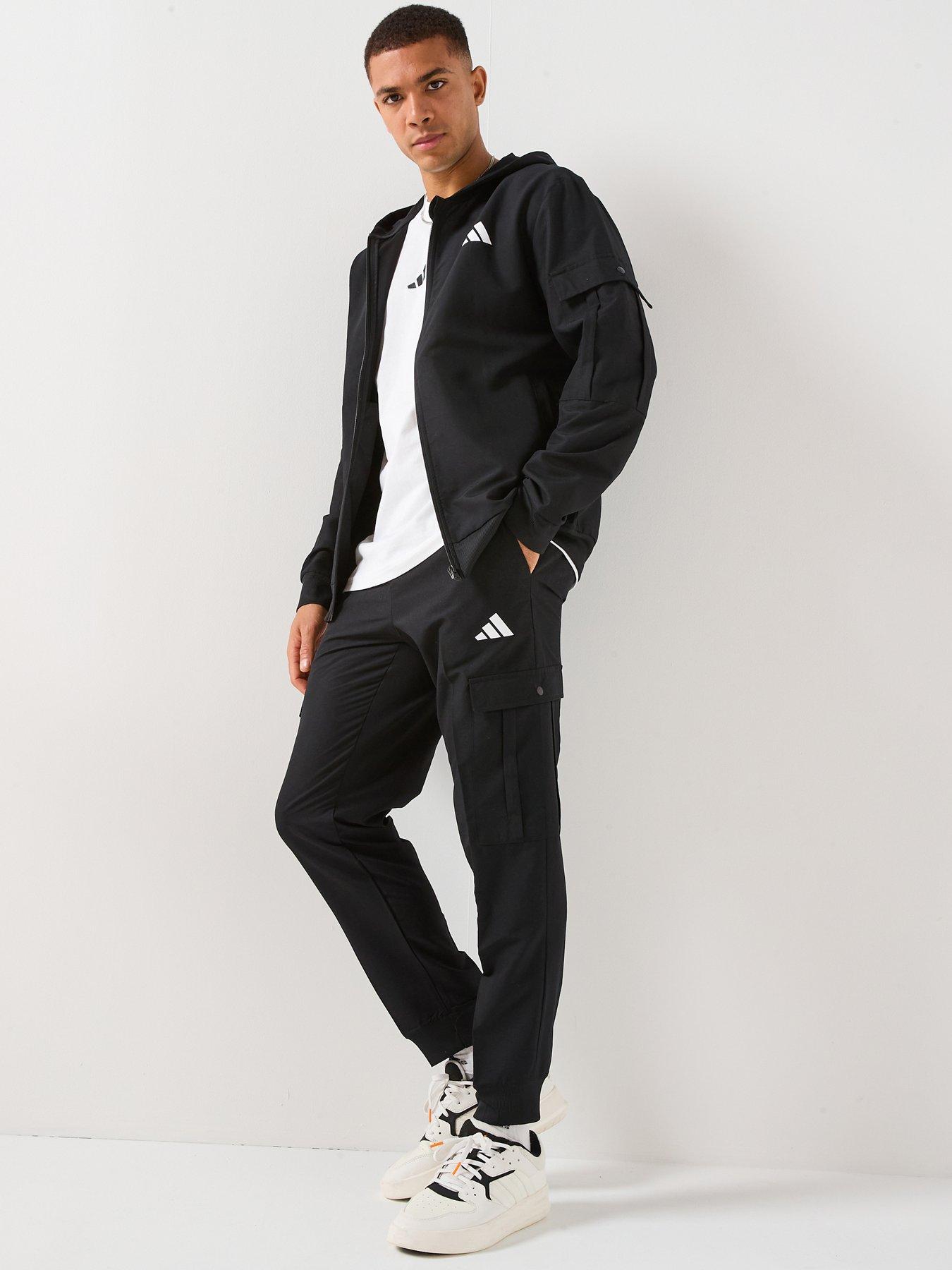adidas Sportswear Men's Cargo Tracksuit - Black