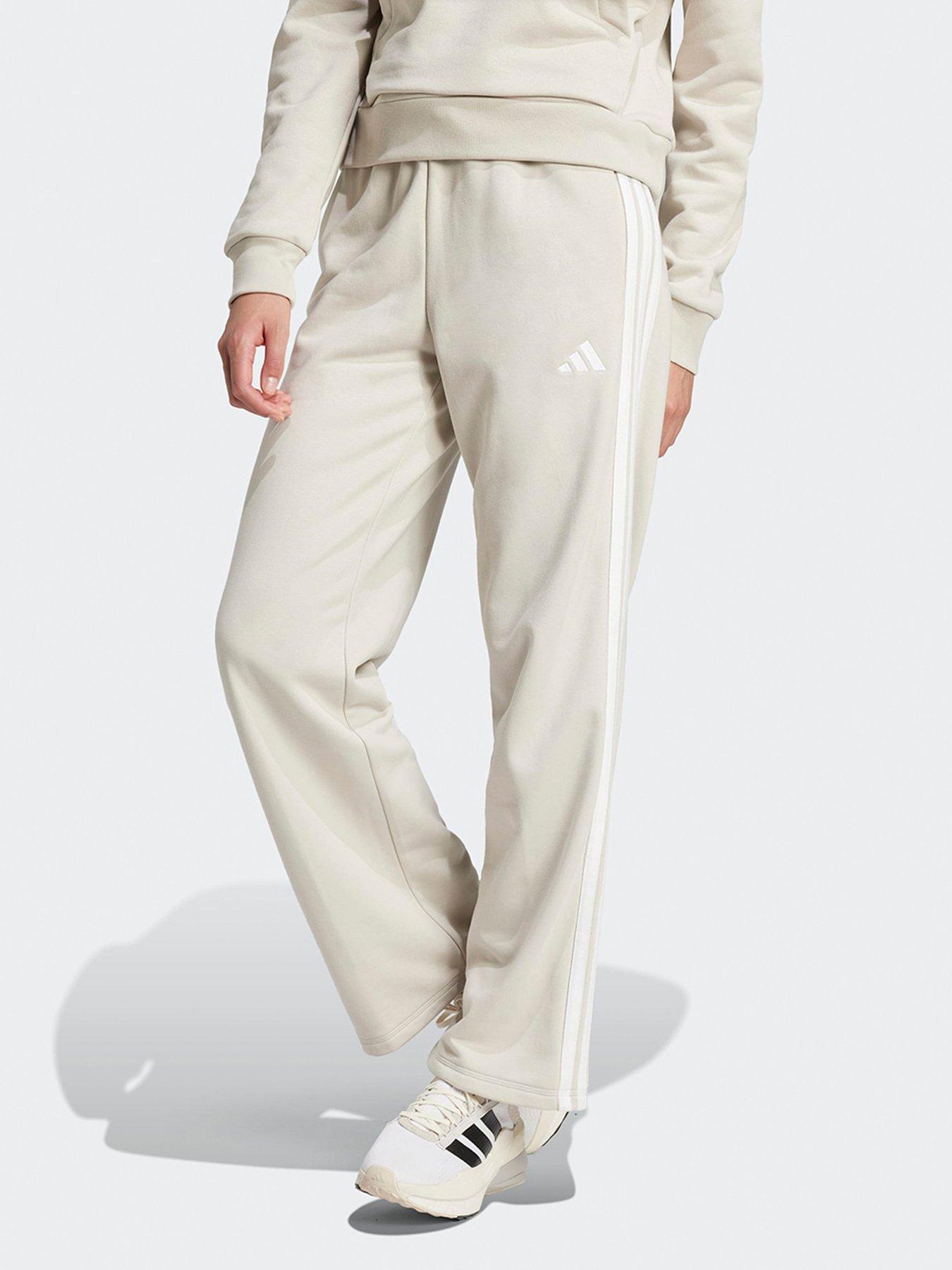 adidas Sportswear Women's Essentials 3-Stripes French Terry Joggers - Grey