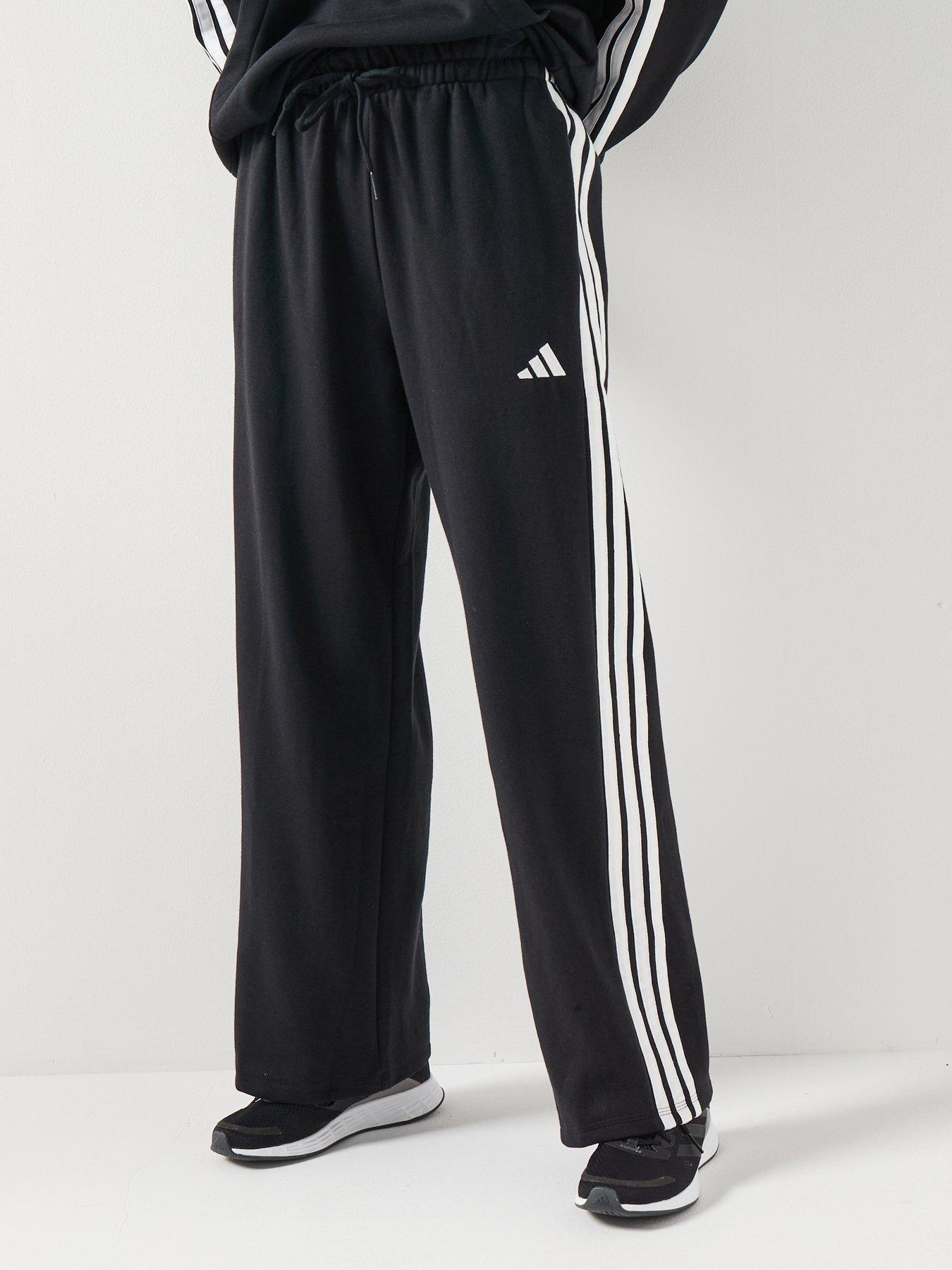 adidas Sportswear Women's Essentials 3-Stripes French Terry Joggers - Black