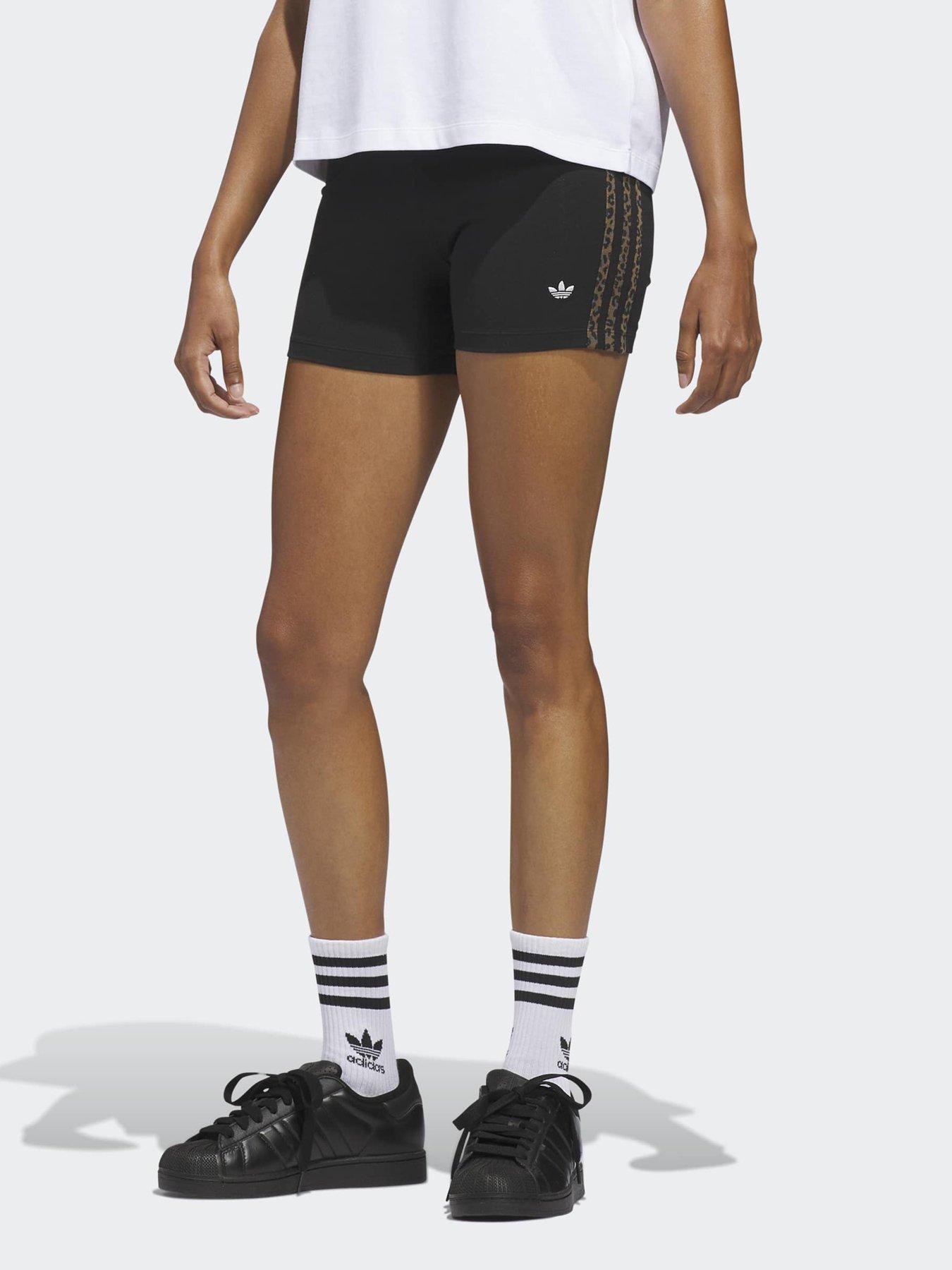 adidas Originals Women's Leopard Shorts - Black