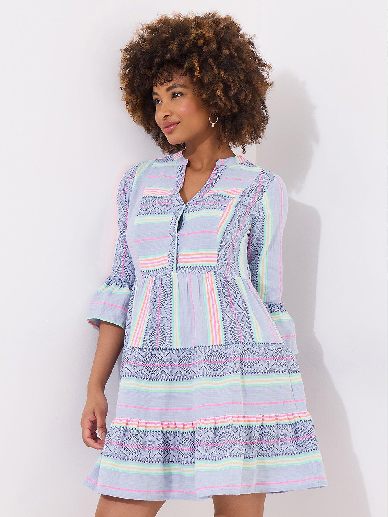joe brown tunic dress Browns All new Summer Stripe - Blue tunic dress long