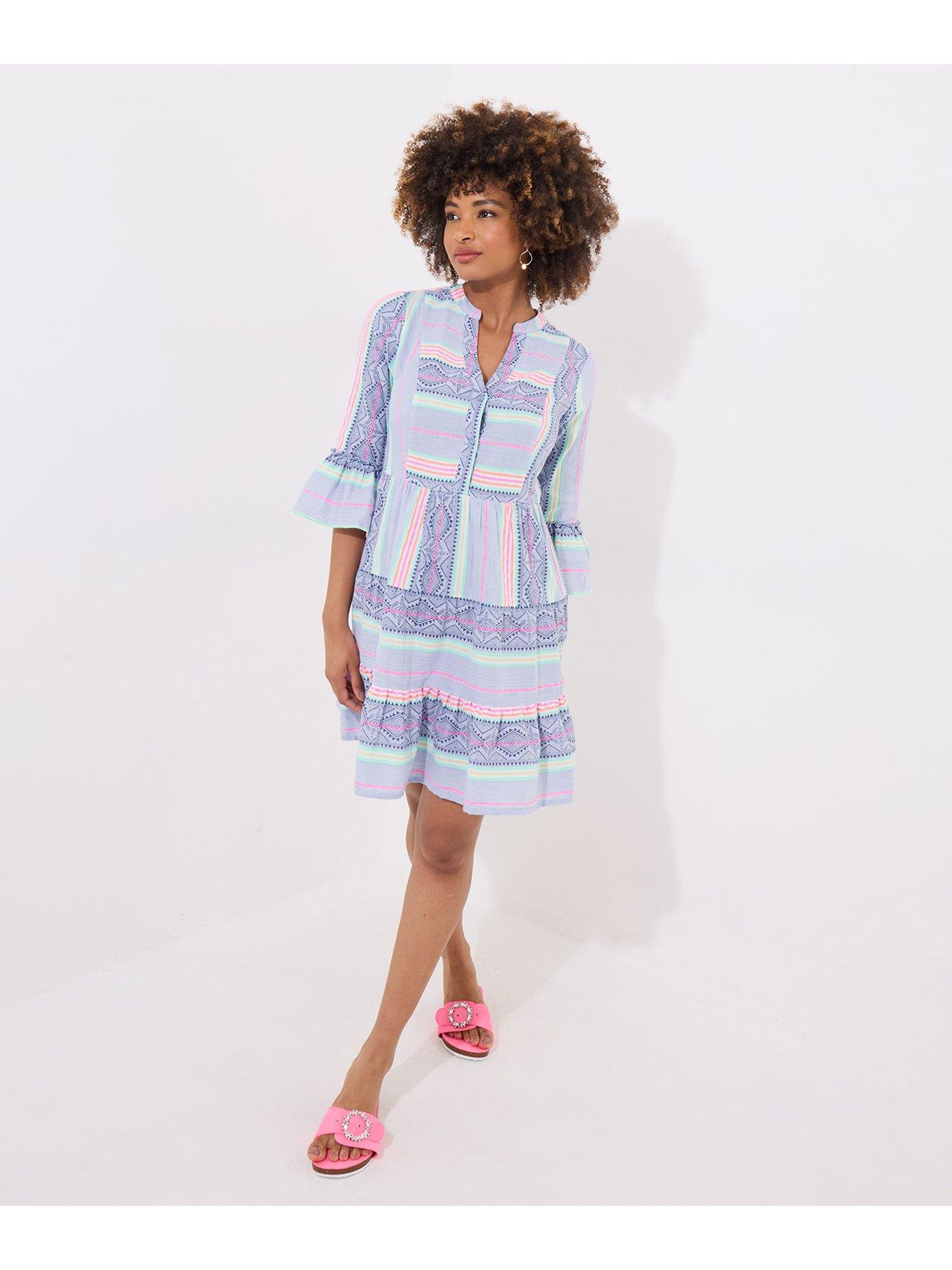 joe-browns-all-new-summer-stripe-tunic-dress-bluestillFront