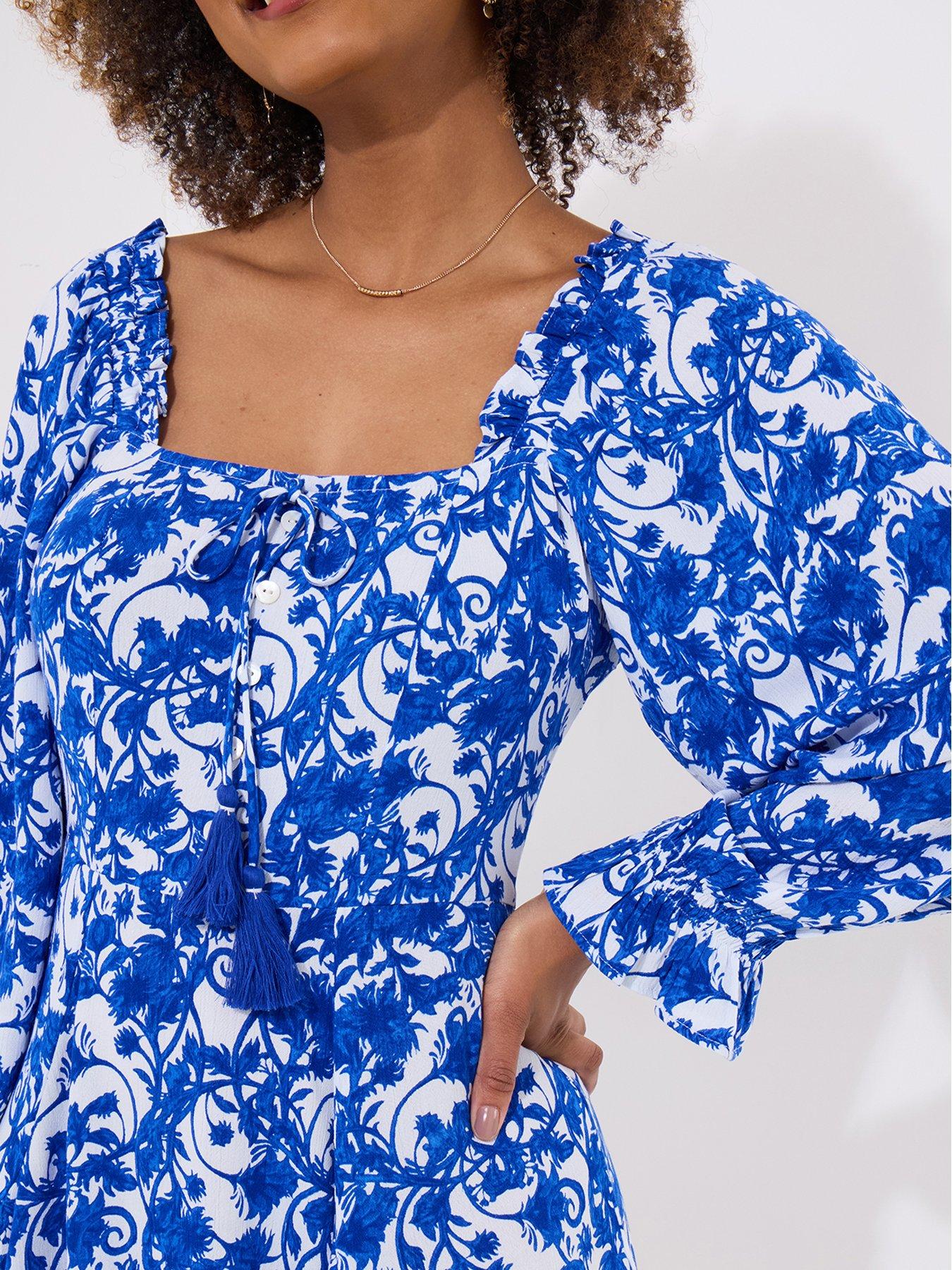 joe-browns-grecian-dreams-short-dress-blueoutfit