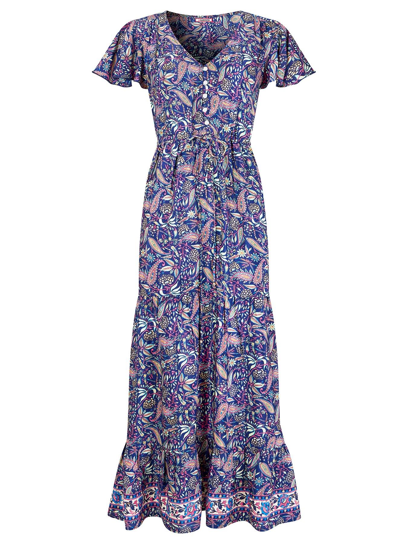 Image 5 of 5 of Joe Browns Petite Christie Boho Printed Maxi Dress - Navy