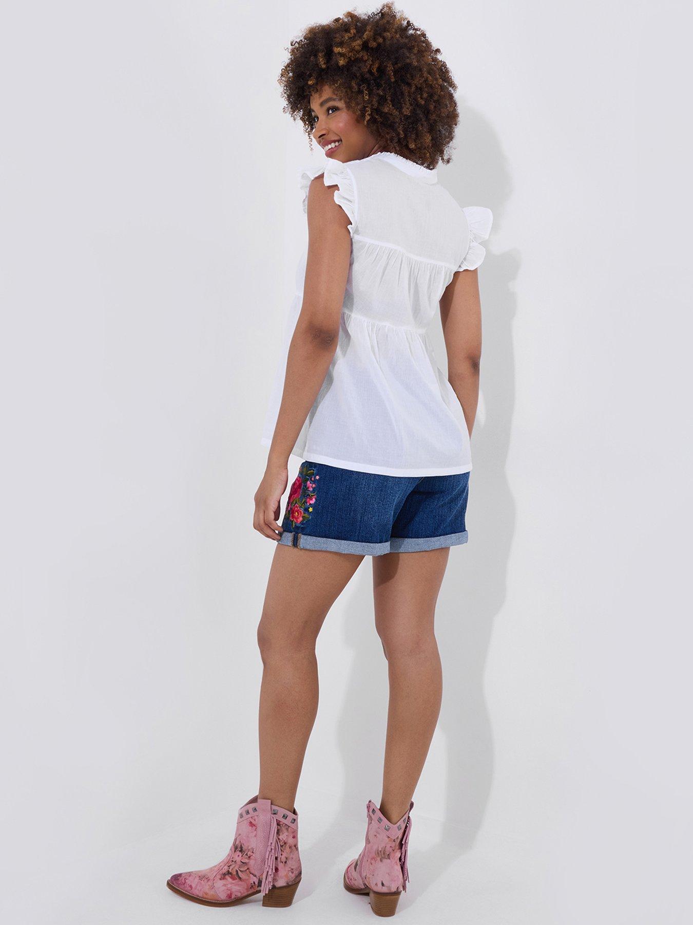 Image 4 of 5 of Joe Browns Prettiest Pintuck Cotton Blouse - White