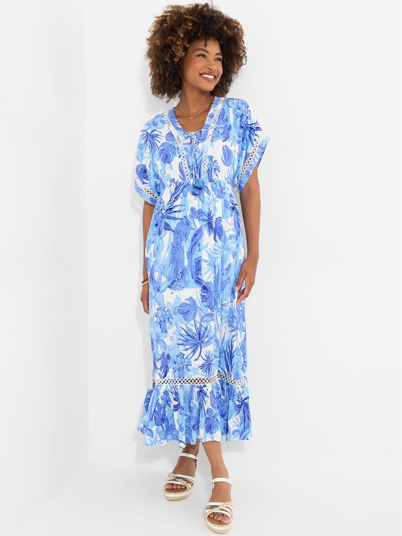 Image 1 of 5 of Joe Browns Blue Skies Maxi Dress - Blue