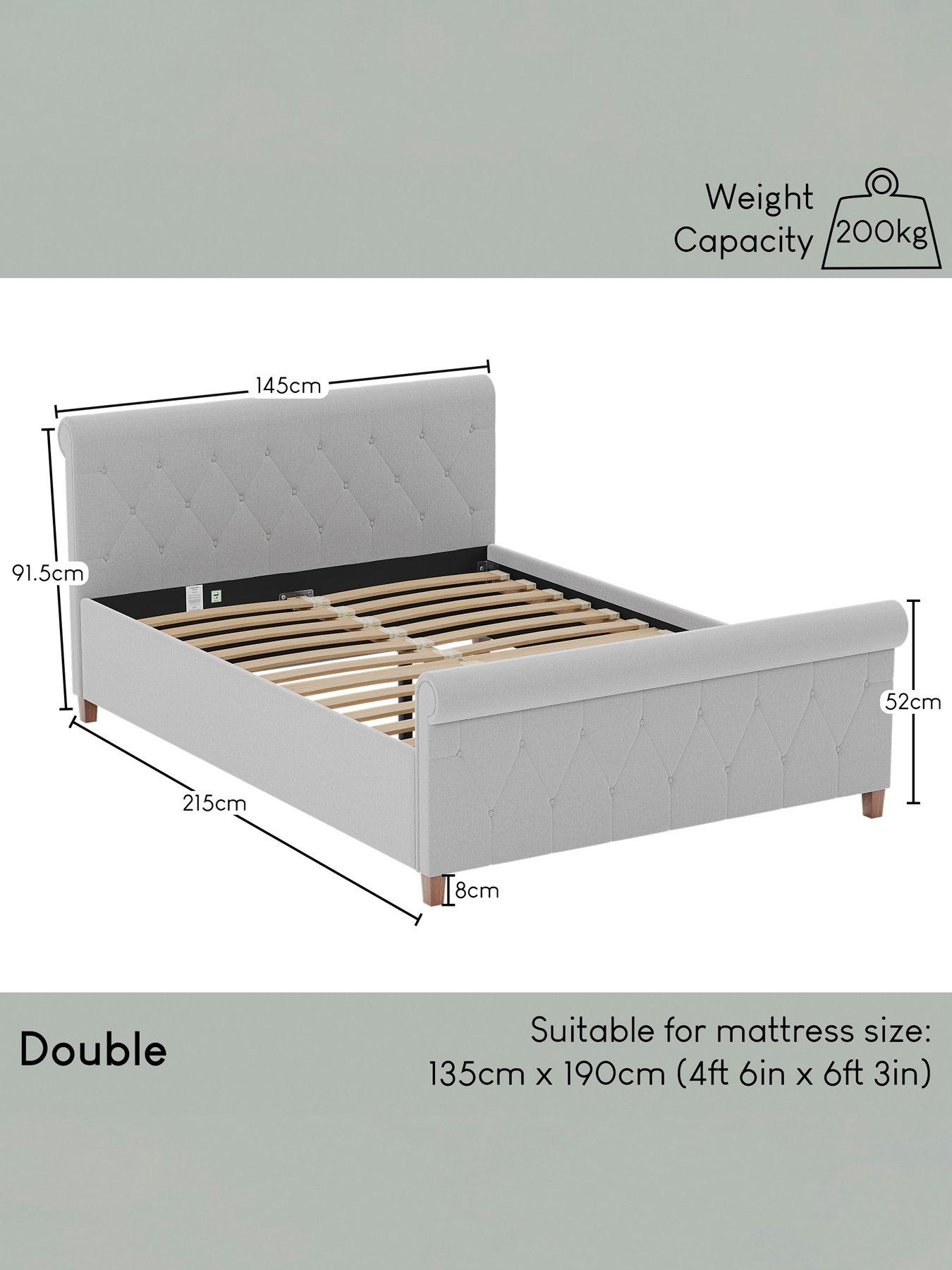 Image 6 of 7 of Vida Designs Vittorio Linen Double Bed