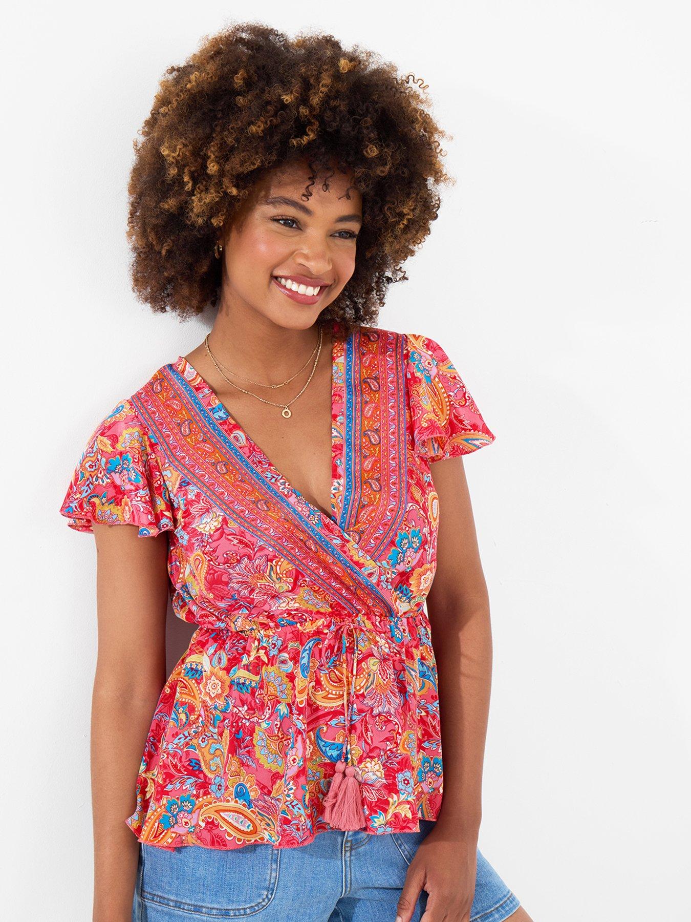 Joe Browns Juniper Printed Top - Pink