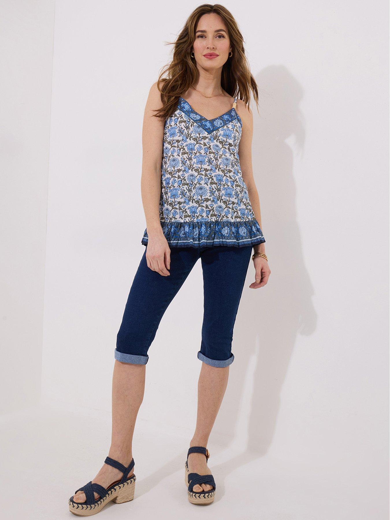 Image 2 of 6 of Joe Browns Skies Printed Cami - Blue