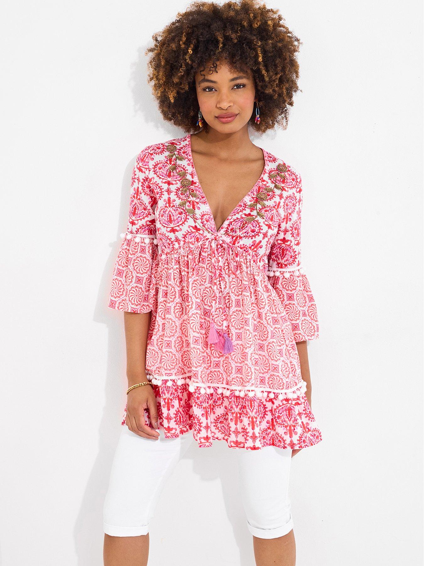 joe-browns-printed-cotton-tunic-pink