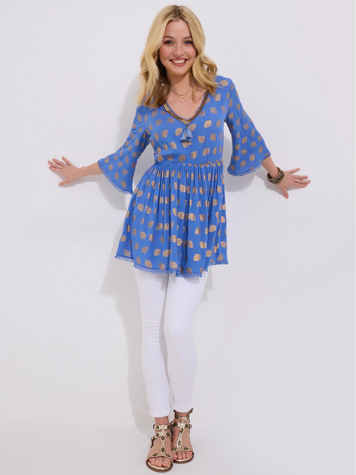 joe-browns-ibiza-nights-shimmering-printed-tunic-bluestillFront