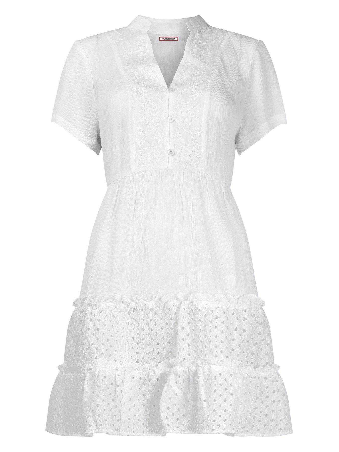 Image 6 of 6 of Joe Browns All Summer Long Embroidered Cotton Tunic - White