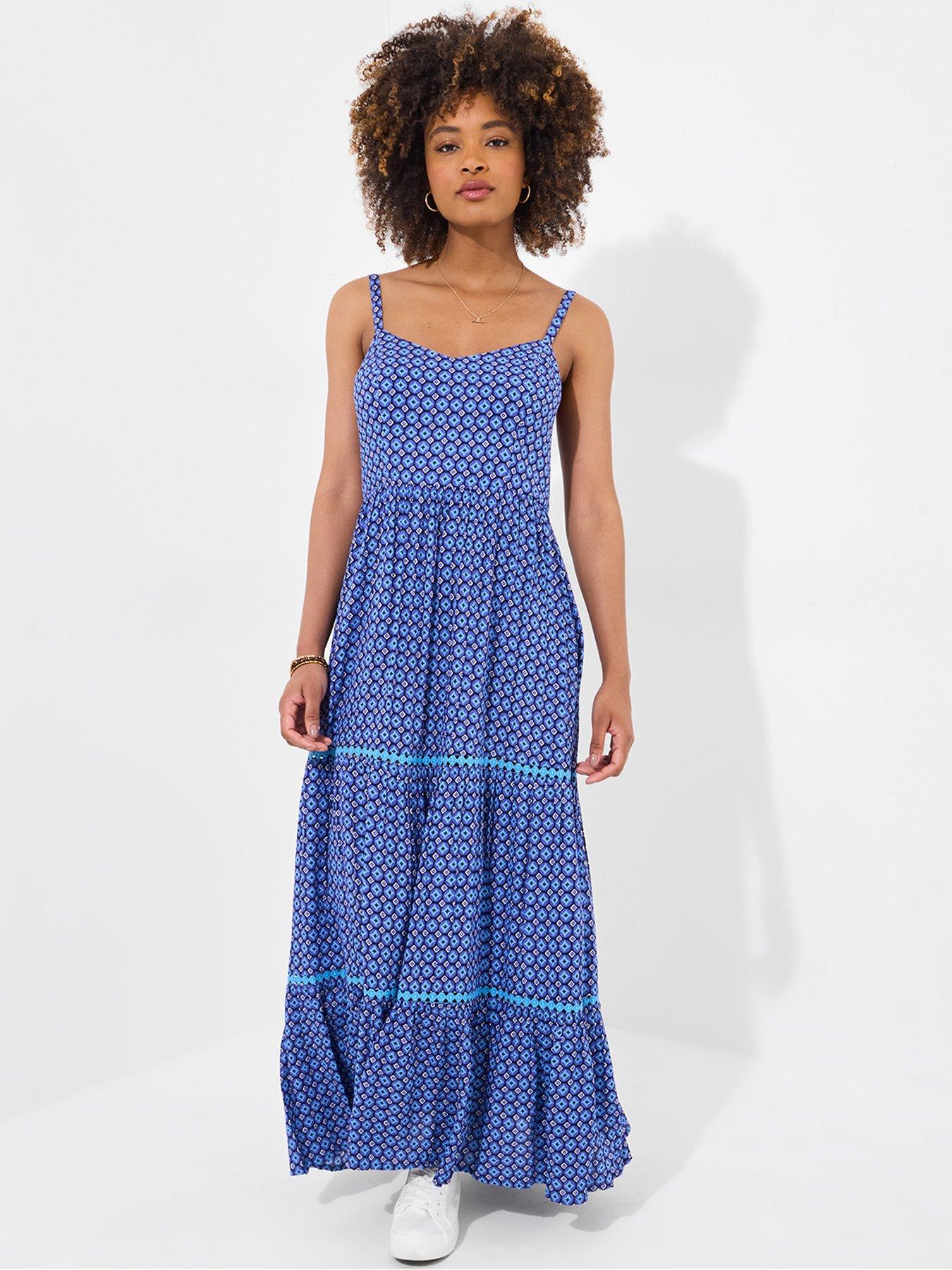Image of Joe Browns Gina Printed Maxi Dress - Blue