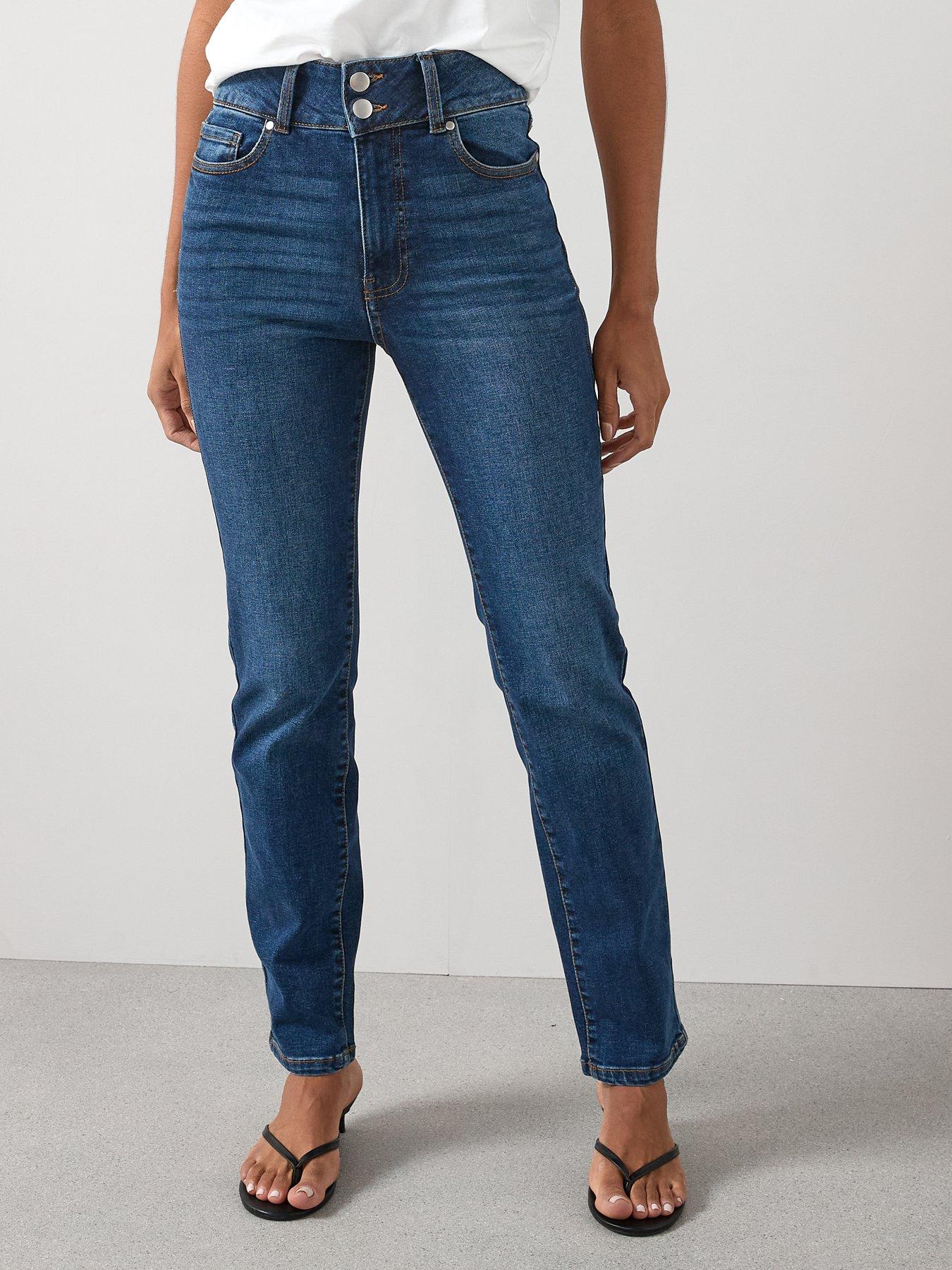 the-very-collection-shaping-straight-fit-jeans-dark-wash