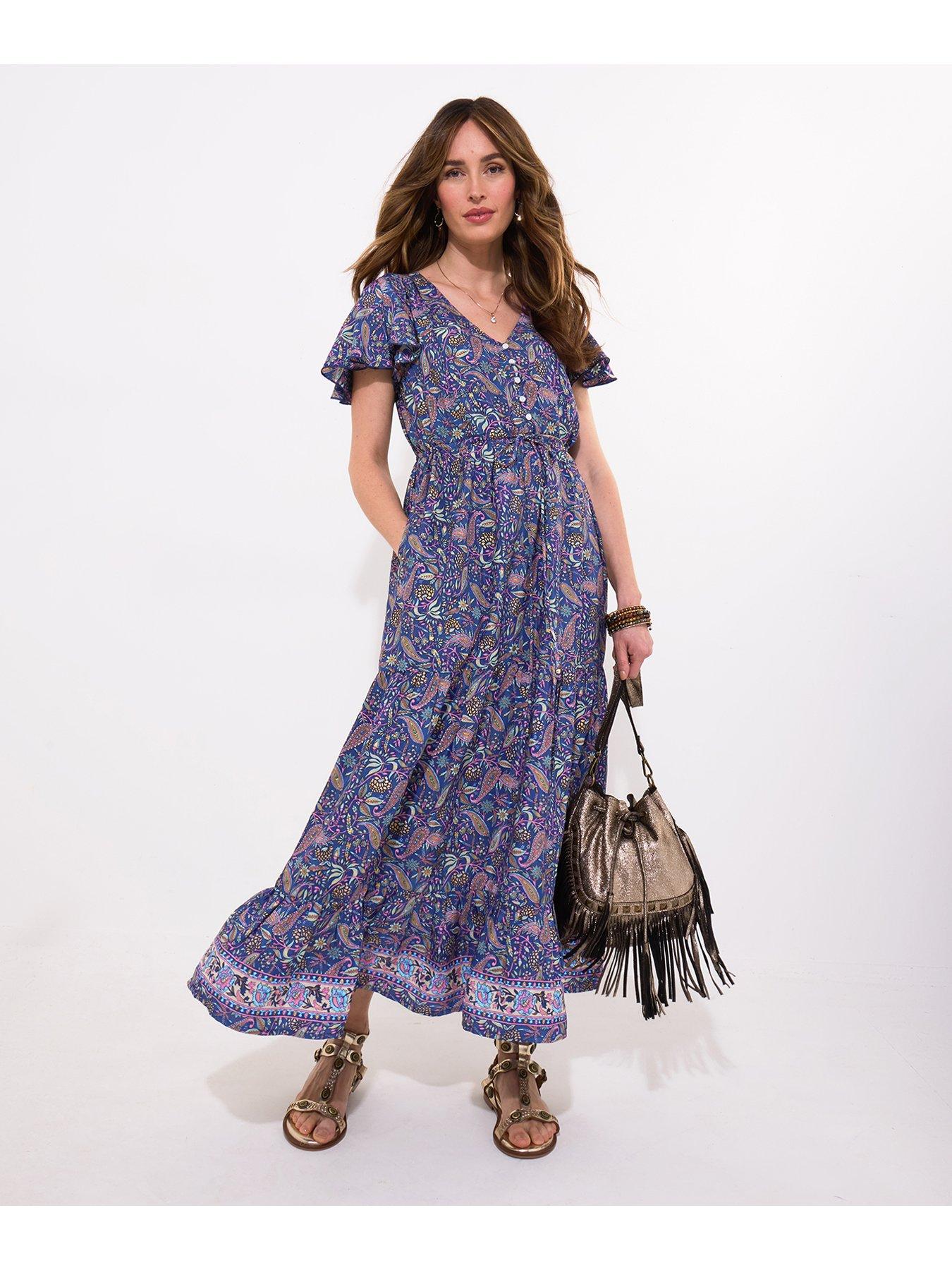 Image 2 of 5 of Joe Browns Christie Boho Printed Maxi Dress - Navy