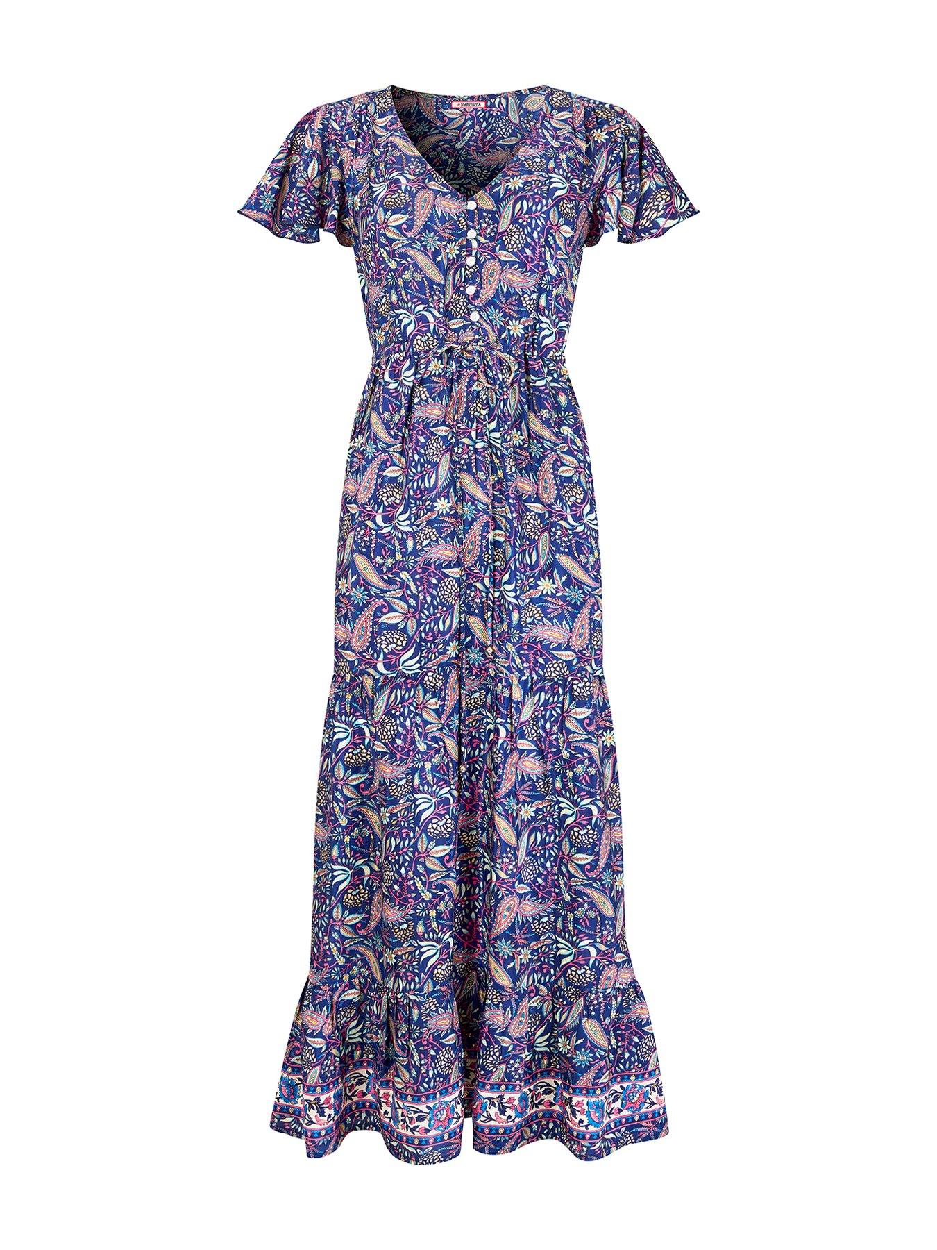 Image 5 of 5 of Joe Browns Christie Boho Printed Maxi Dress - Navy