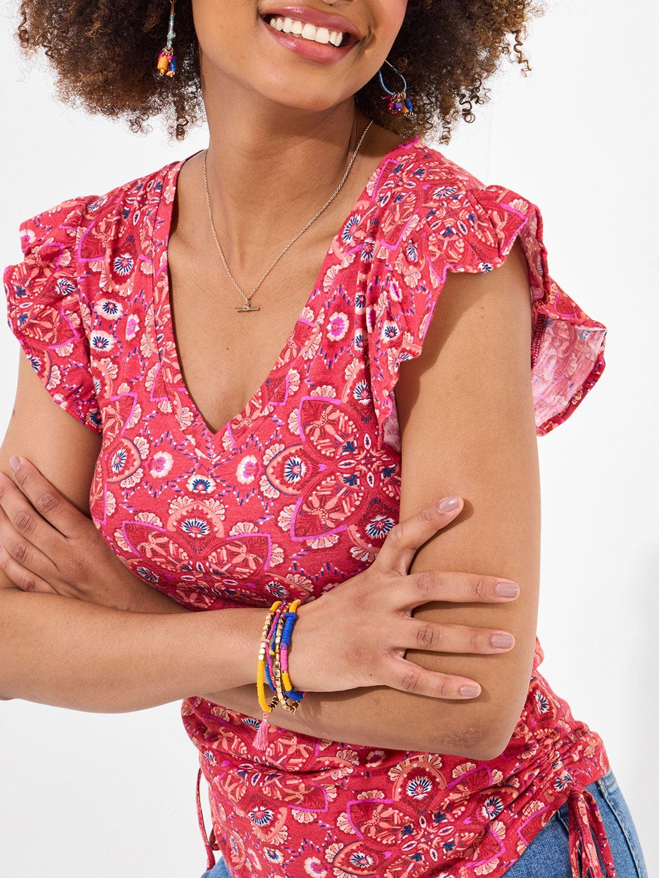 joe-browns-loretta-ruched-side-top-redstillFront