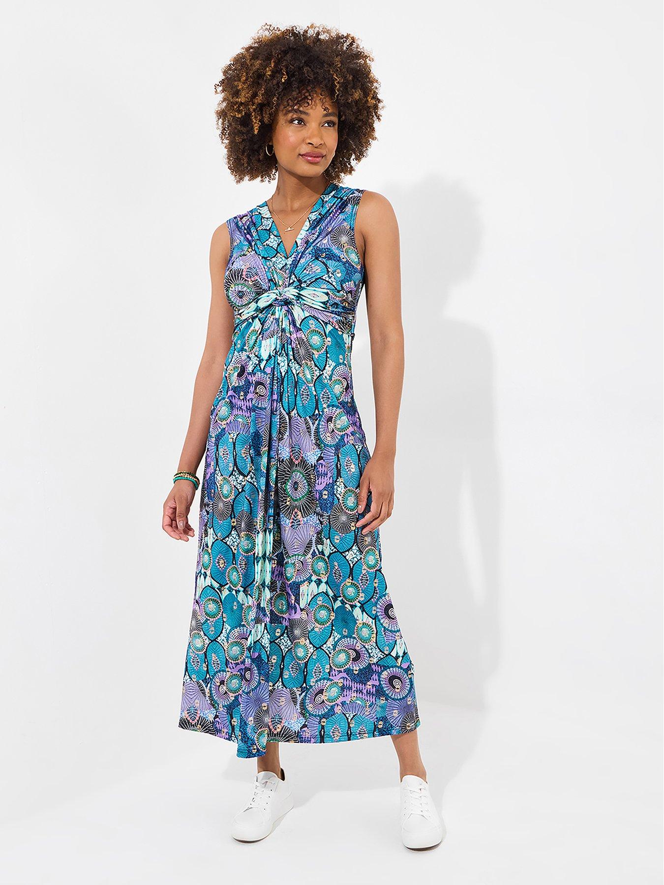 Image 1 of 5 of Joe Browns Marnie Printed Jersey Dress - Blue