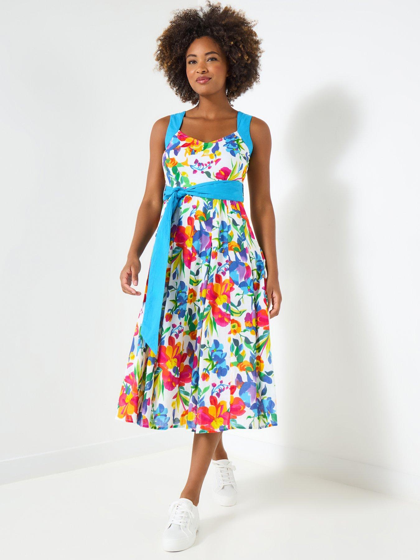 Image of Joe Browns Celia Floral Dress - White