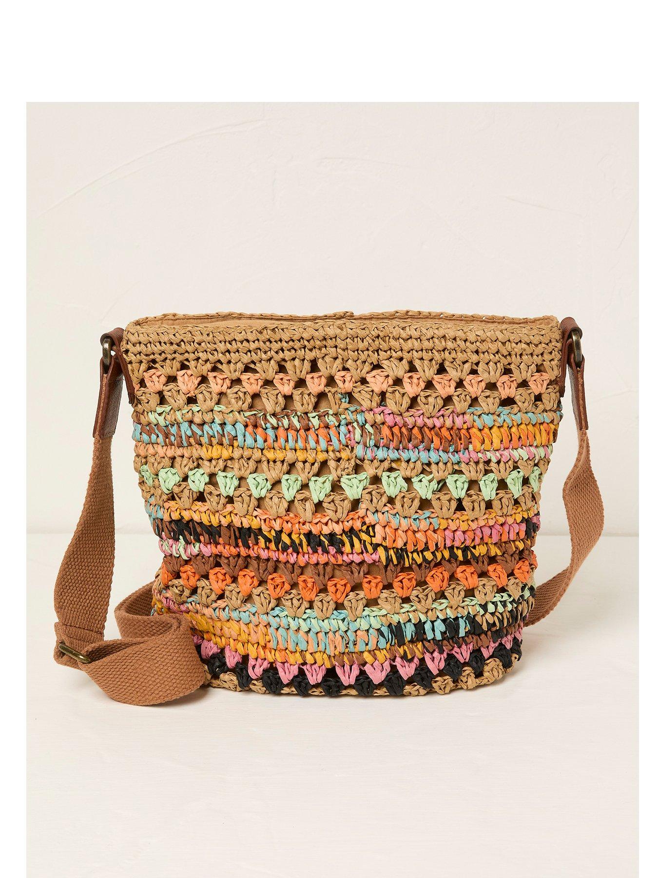 undefined Multi Raffia Crossbody - Multi