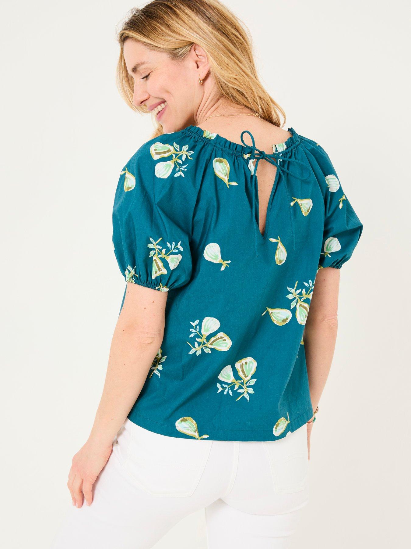 undefined Ronnie Fig Print Blouse - Blue