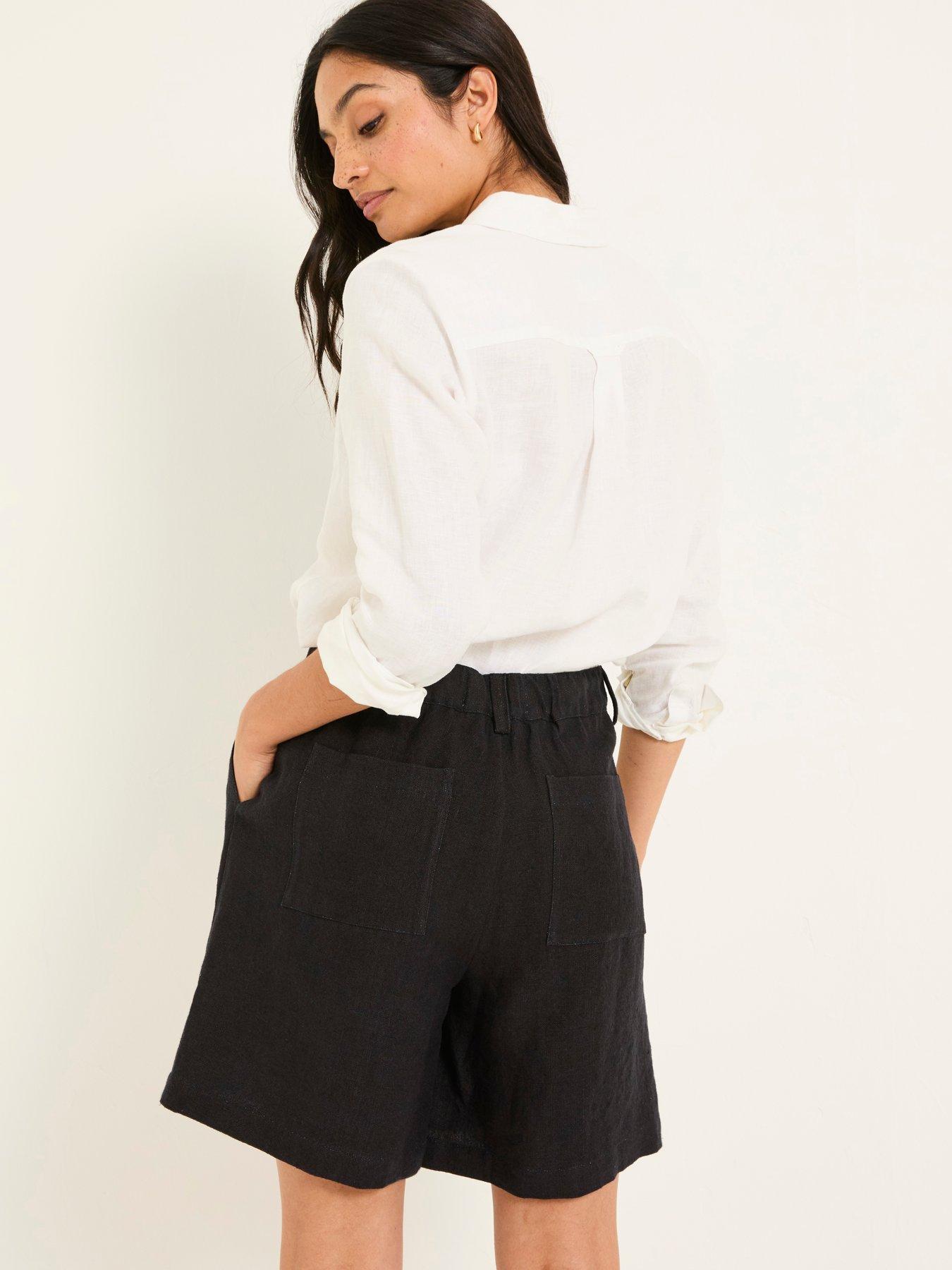 fatface-nell-linen-short-blackstillFront