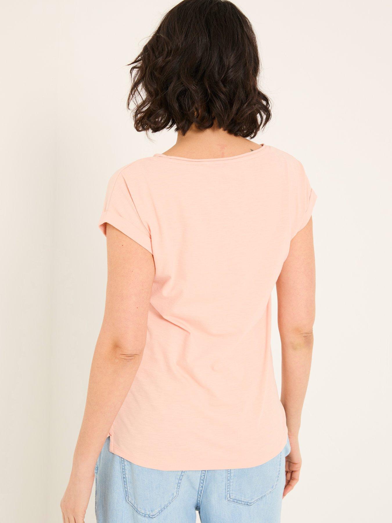 Image 2 of 5 of FatFace Ivy T-Shirt - Pink